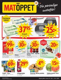 Matöppet Reklamblad från 15/06/2026 Matöppet erbjudanden
