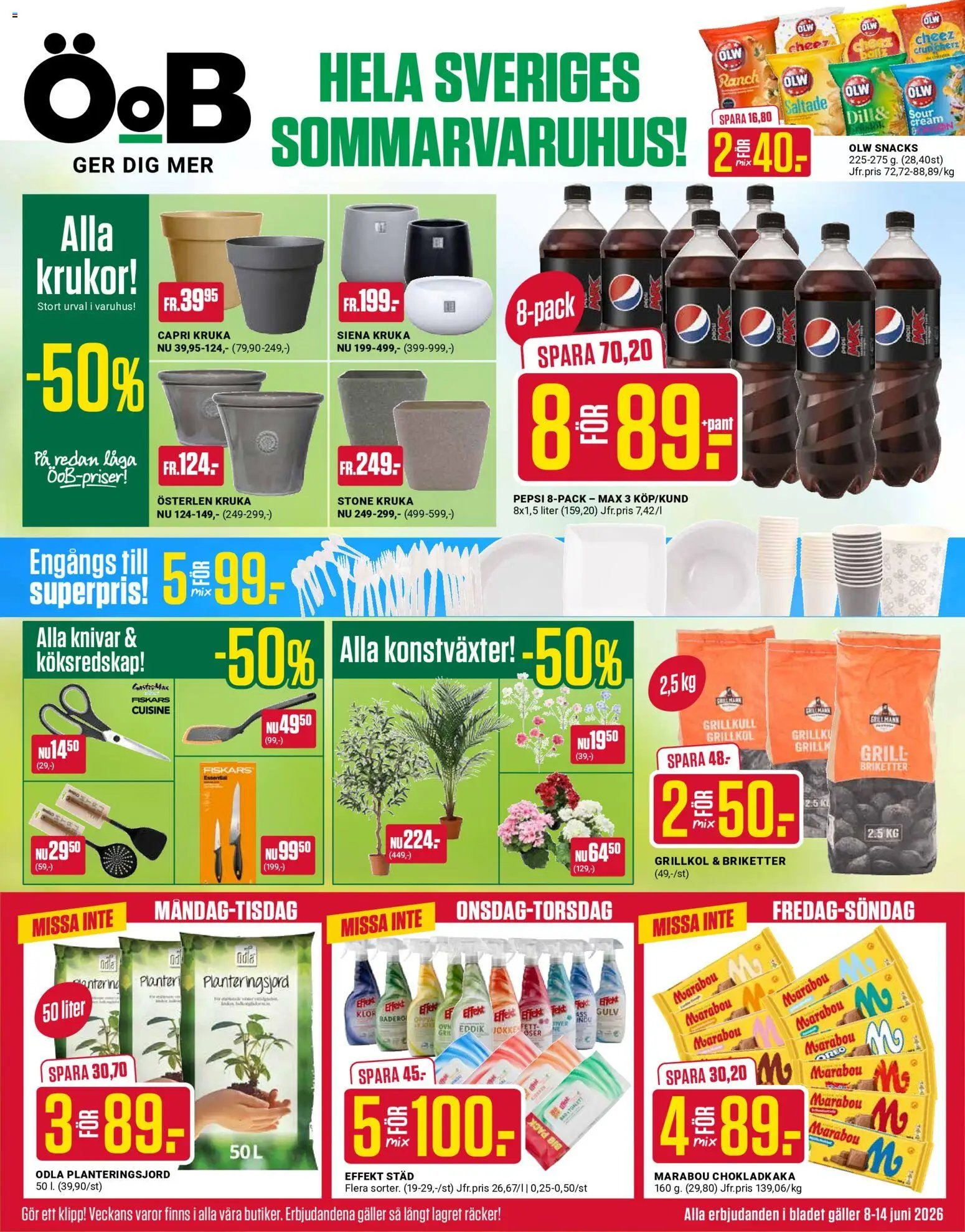 ÖoB Reklamblad från 08/06/2026 ÖoB erbjudanden
