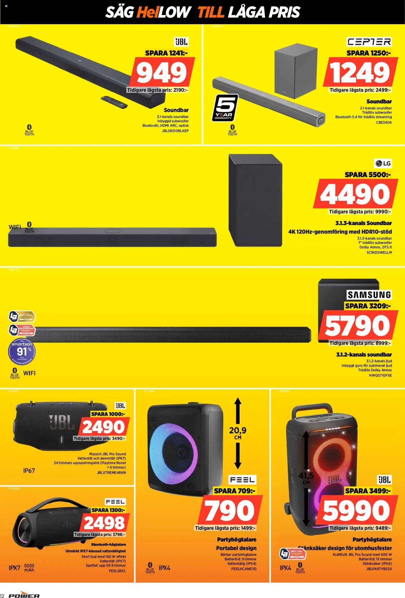 Power Reklamblad från 29/12/2025 Aktuella reklamblad Power