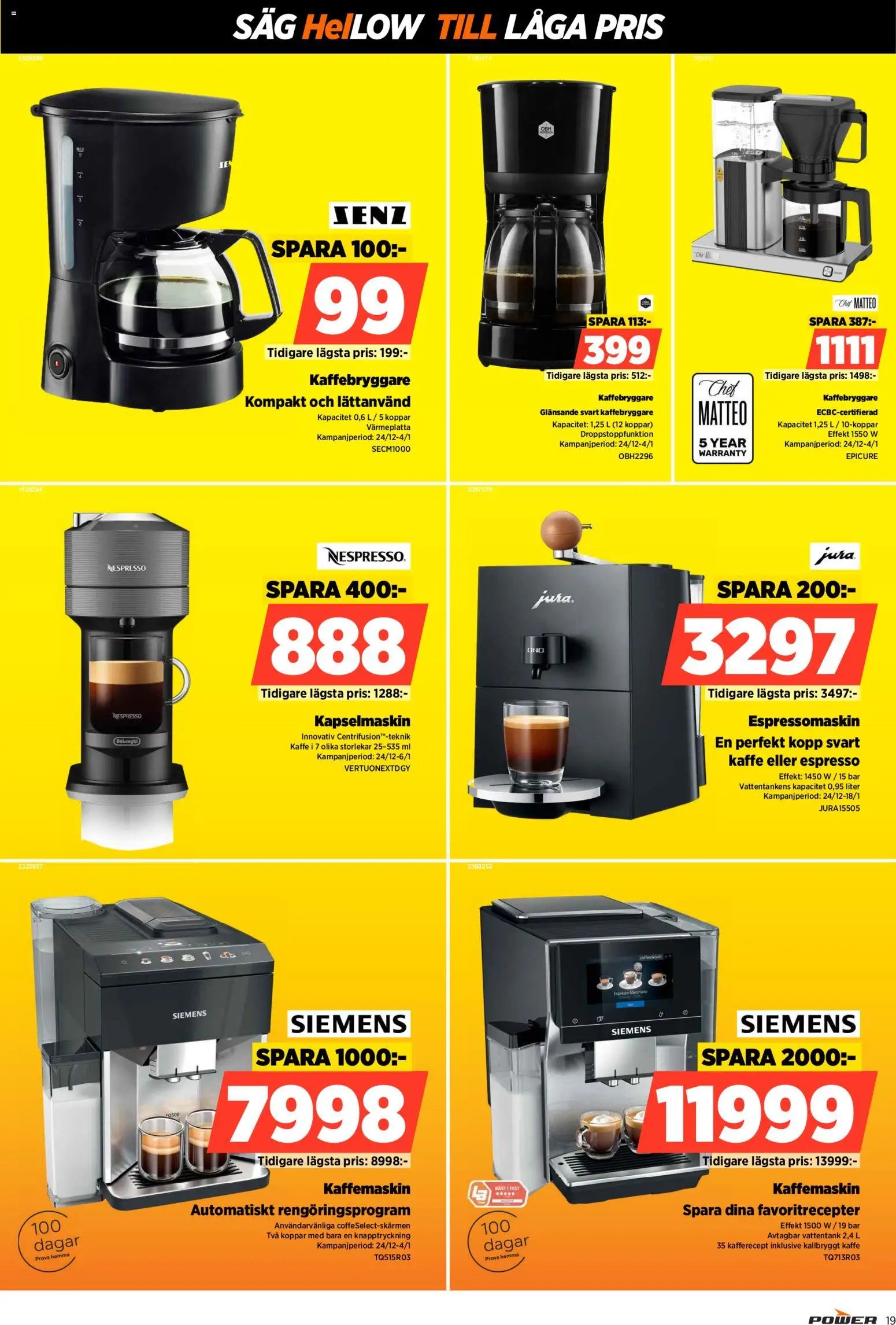 Power Reklamblad från 29/12/2025 Aktuella reklamblad Power