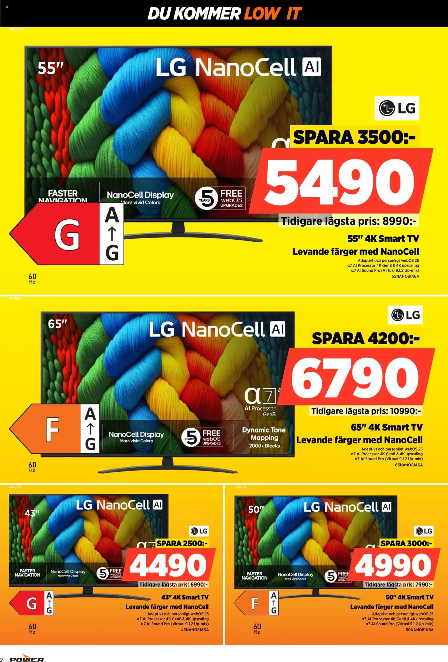 Power Reklamblad från 29/12/2025 Aktuella reklamblad Power