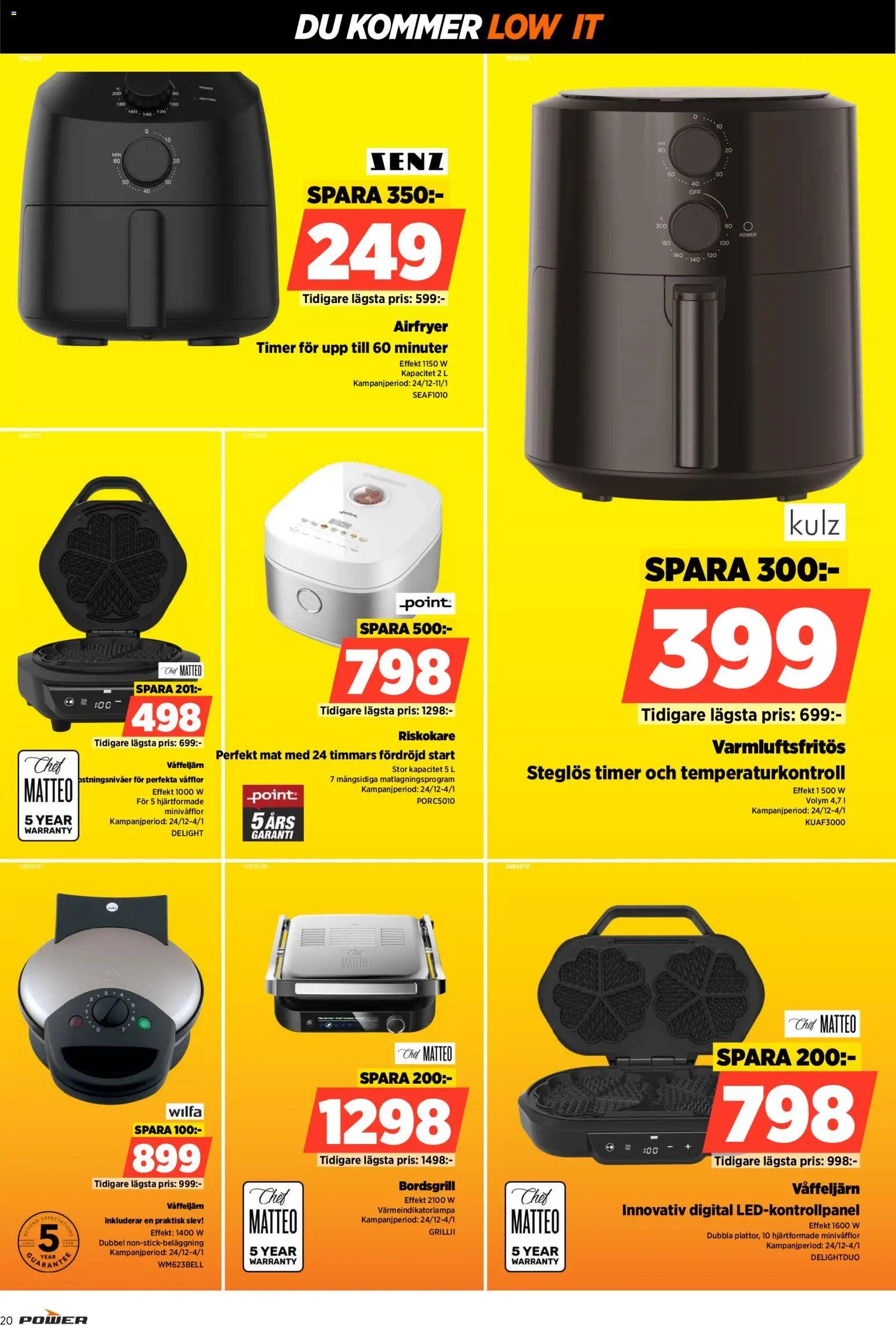 Power Reklamblad från 29/12/2025 Aktuella reklamblad Power