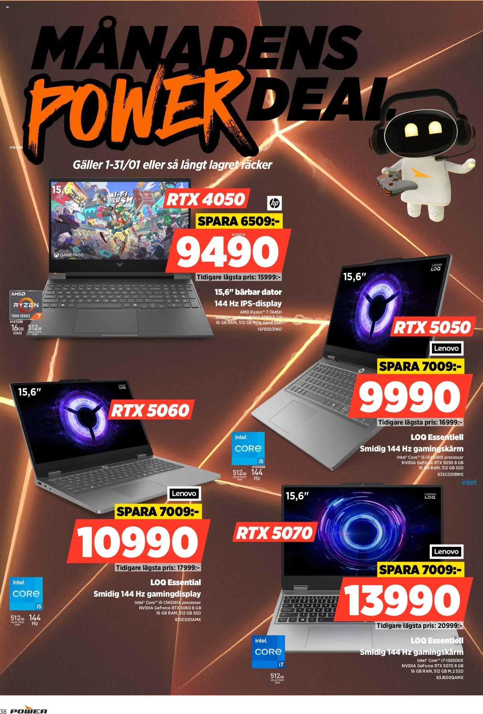 Power Reklamblad från 29/12/2025 Aktuella reklamblad Power