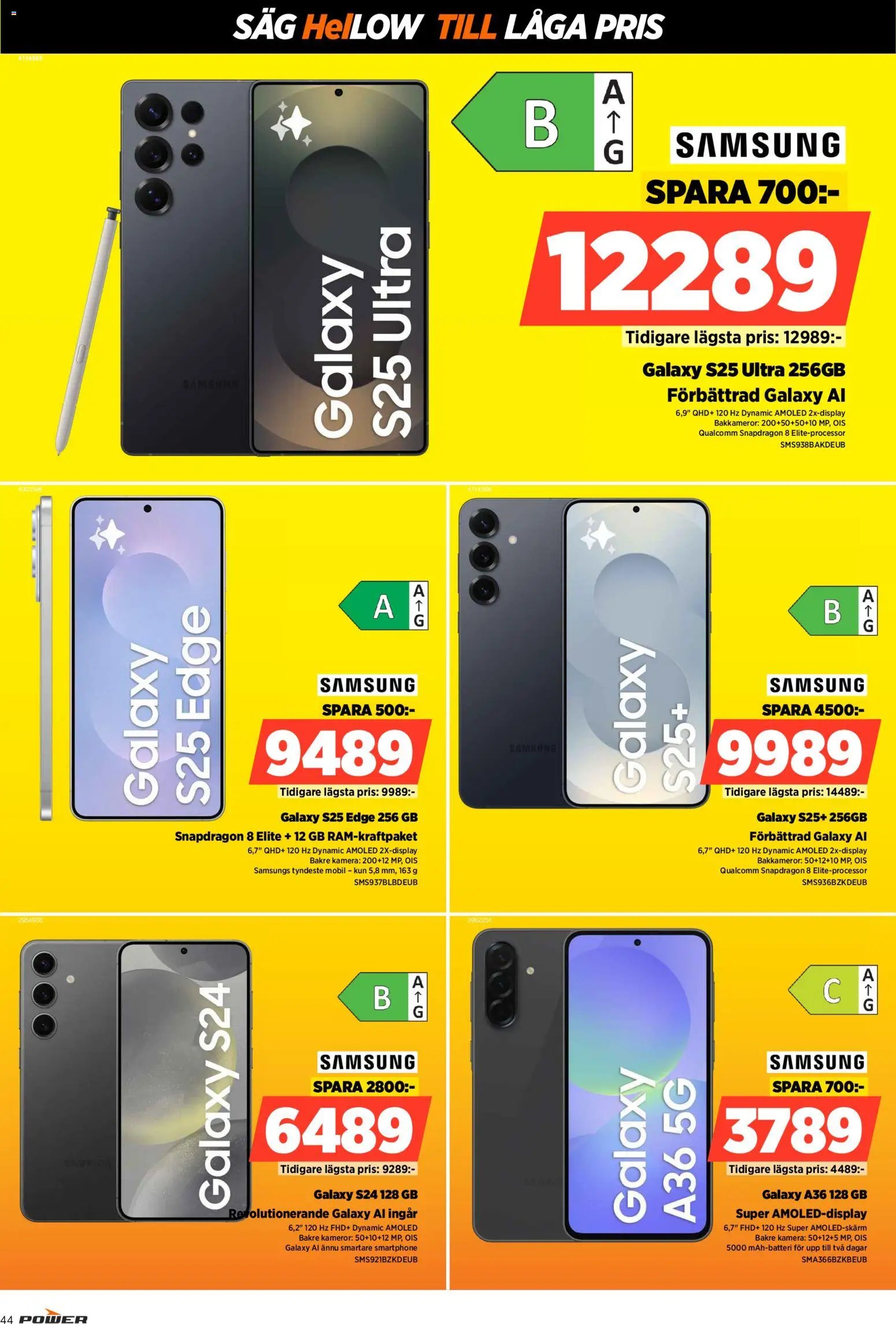 Power Reklamblad från 29/12/2025 Aktuella reklamblad Power