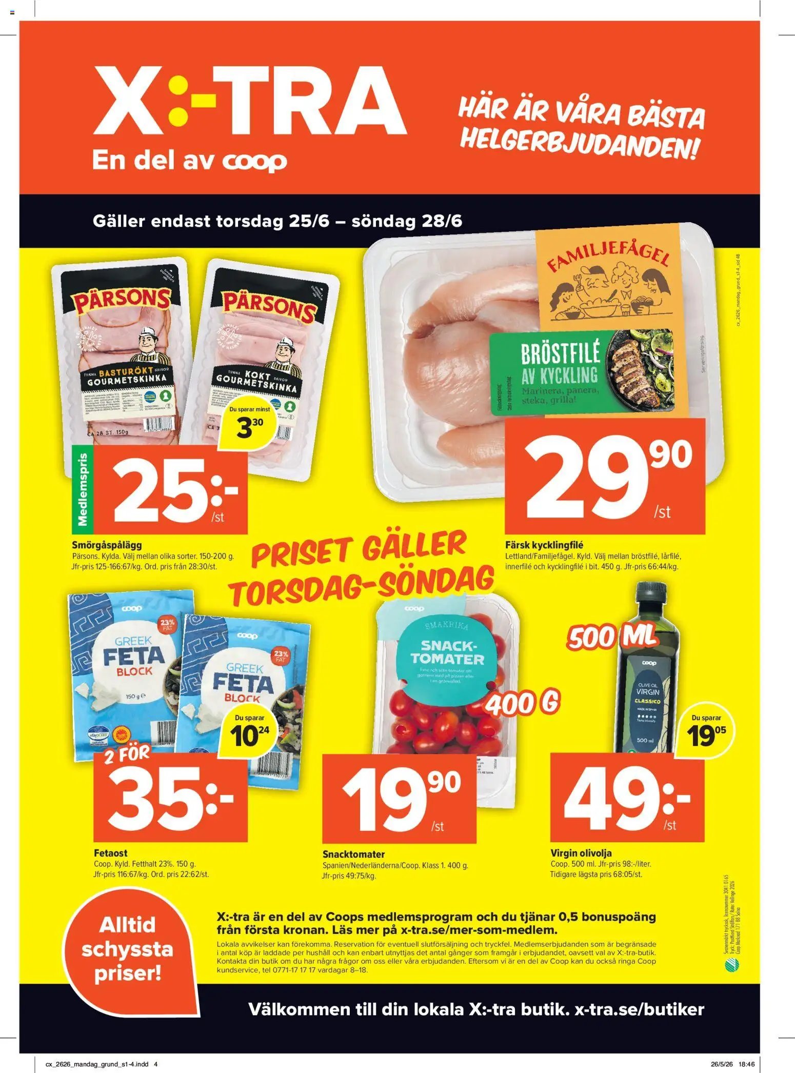 Coop Daglivs Reklamblad från 22/06/2026 Coop Daglivs erbjudanden