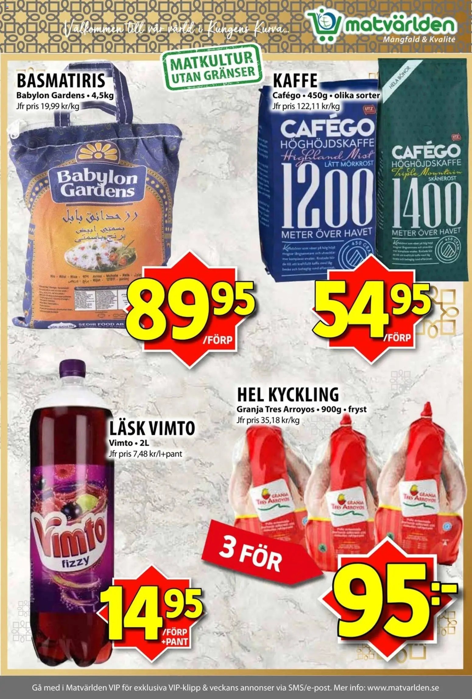 Matvärlden Reklamblad från 17/11/2025 Aktuella reklamblad Matvärlden