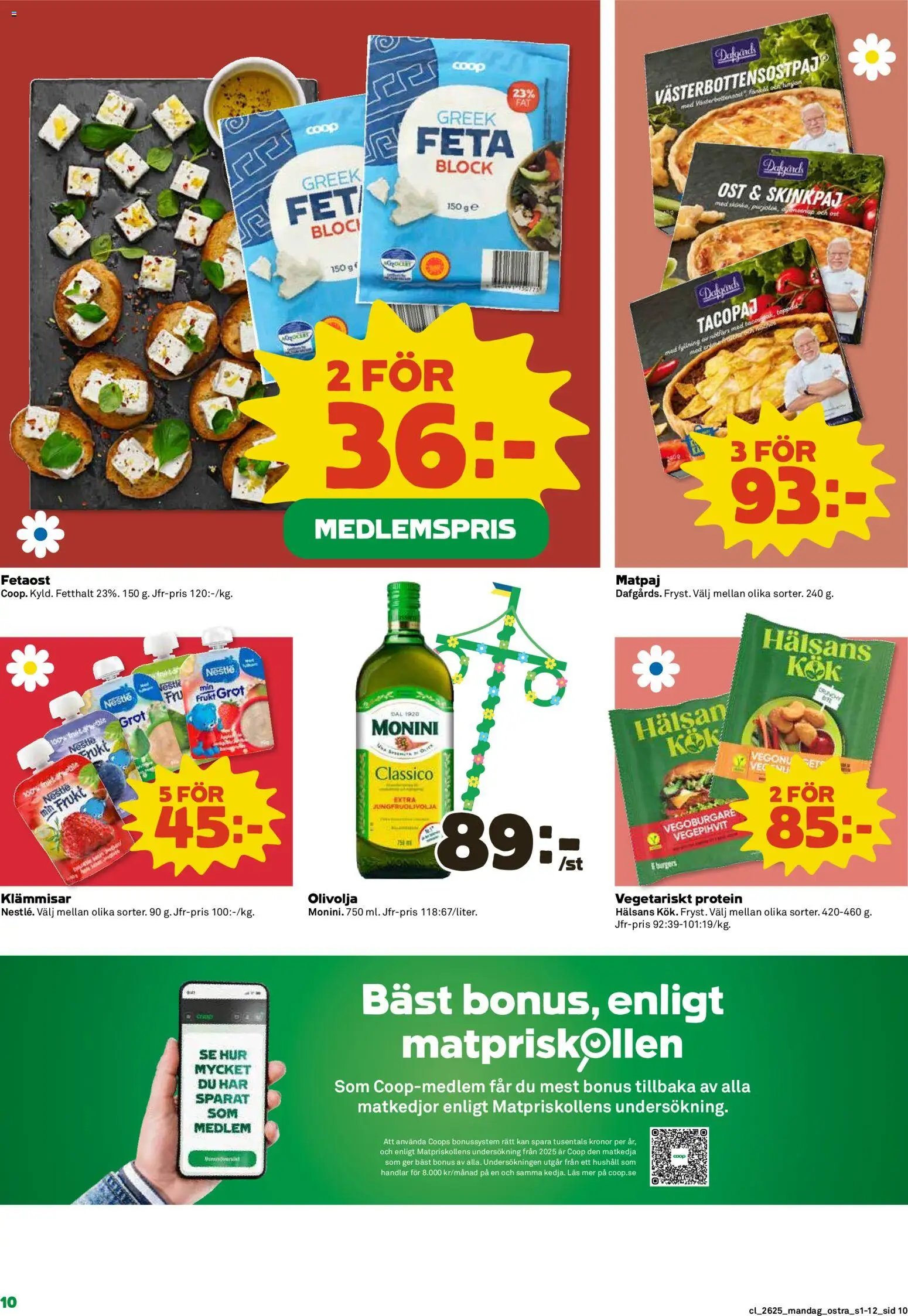 Coop Daglivs Reklamblad från 15/06/2026 Coop Daglivs erbjudanden