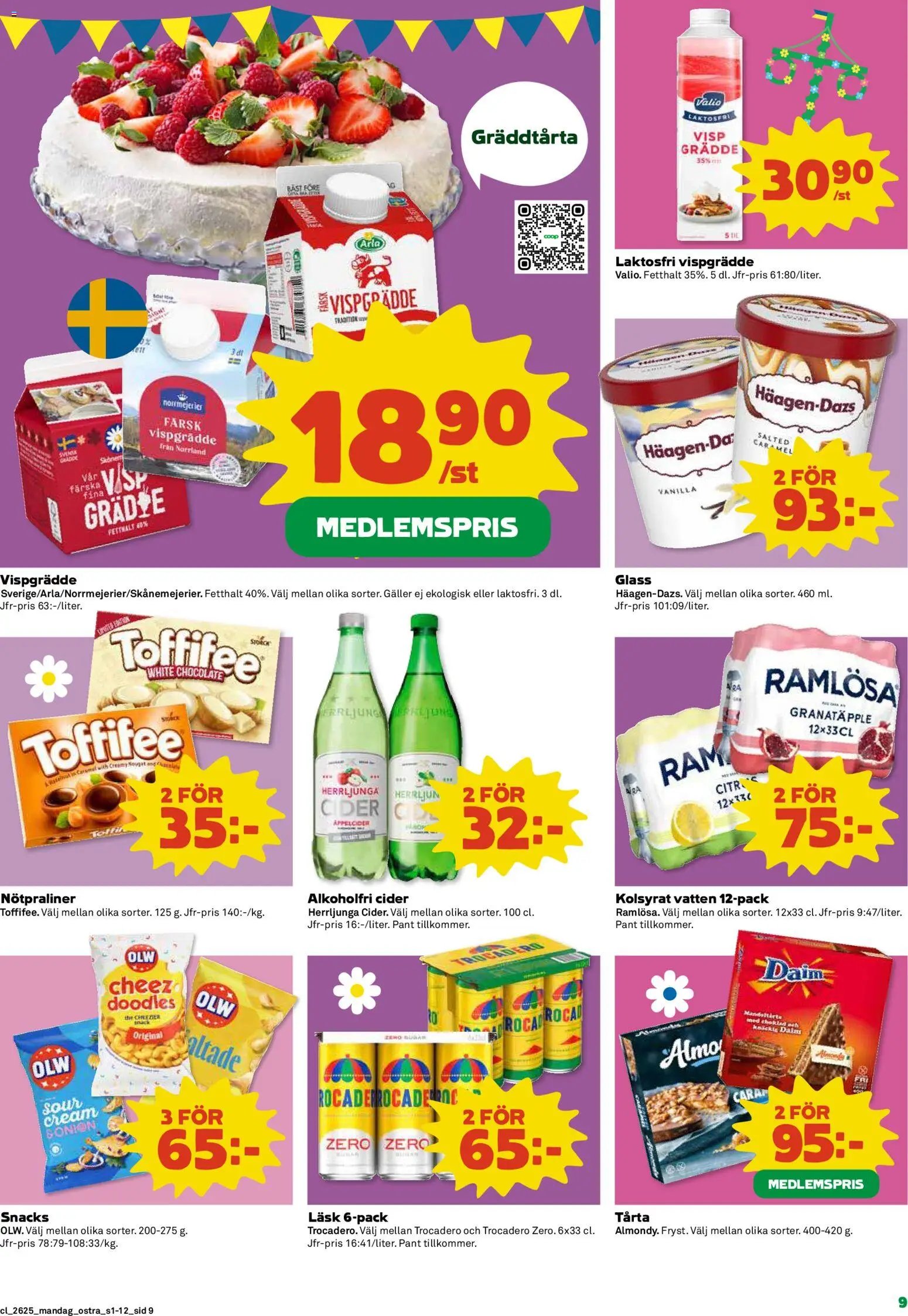 Coop Daglivs Reklamblad från 15/06/2026 Coop Daglivs erbjudanden