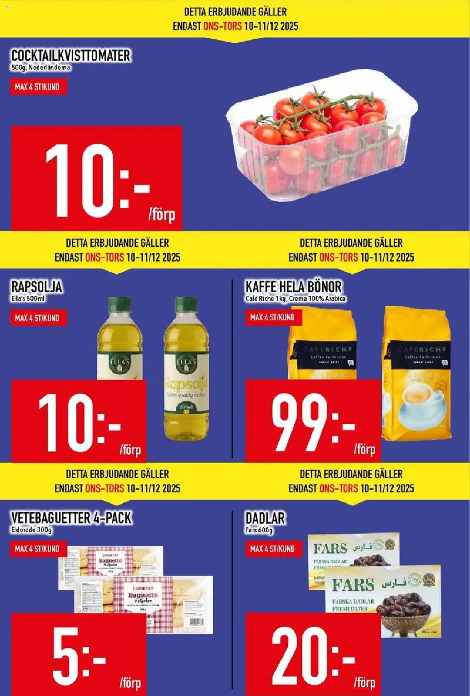 Matdax Reklamblad från 08/12/2025 Aktuella reklamblad Matdax