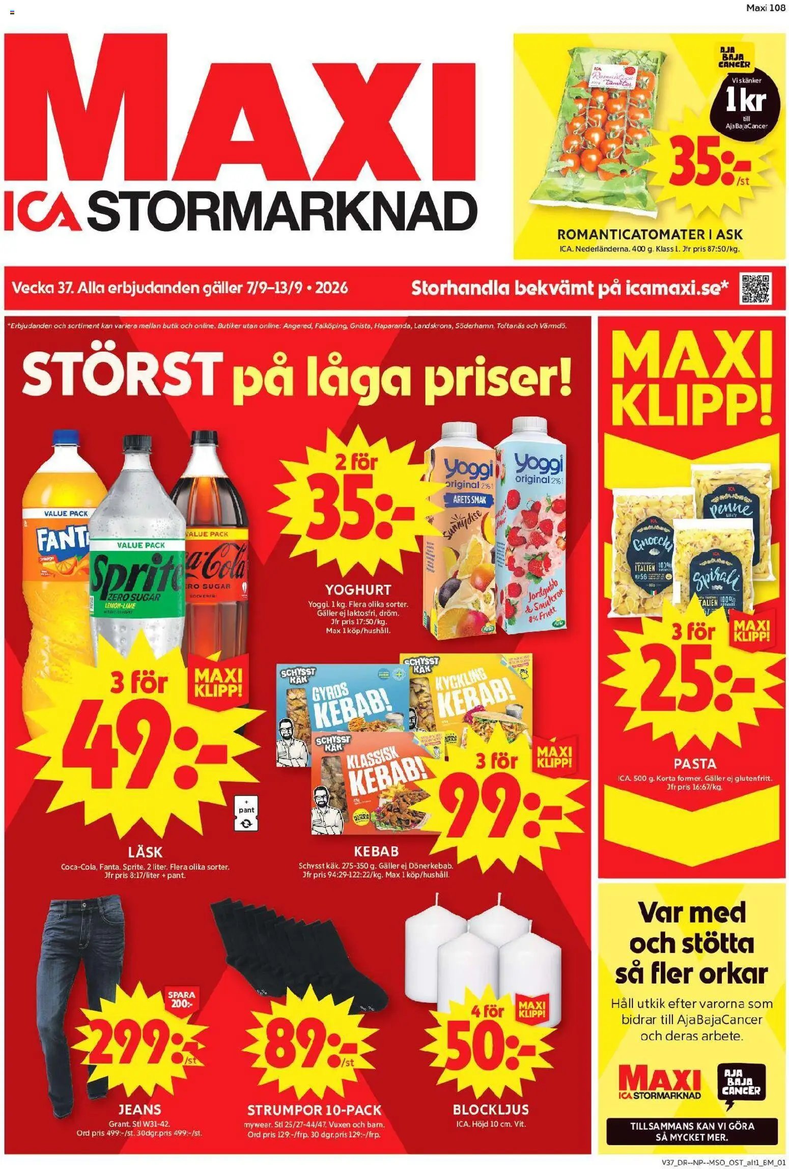 ICA Maxi Reklamblad från 07/09/2026 ICA Maxi erbjudanden