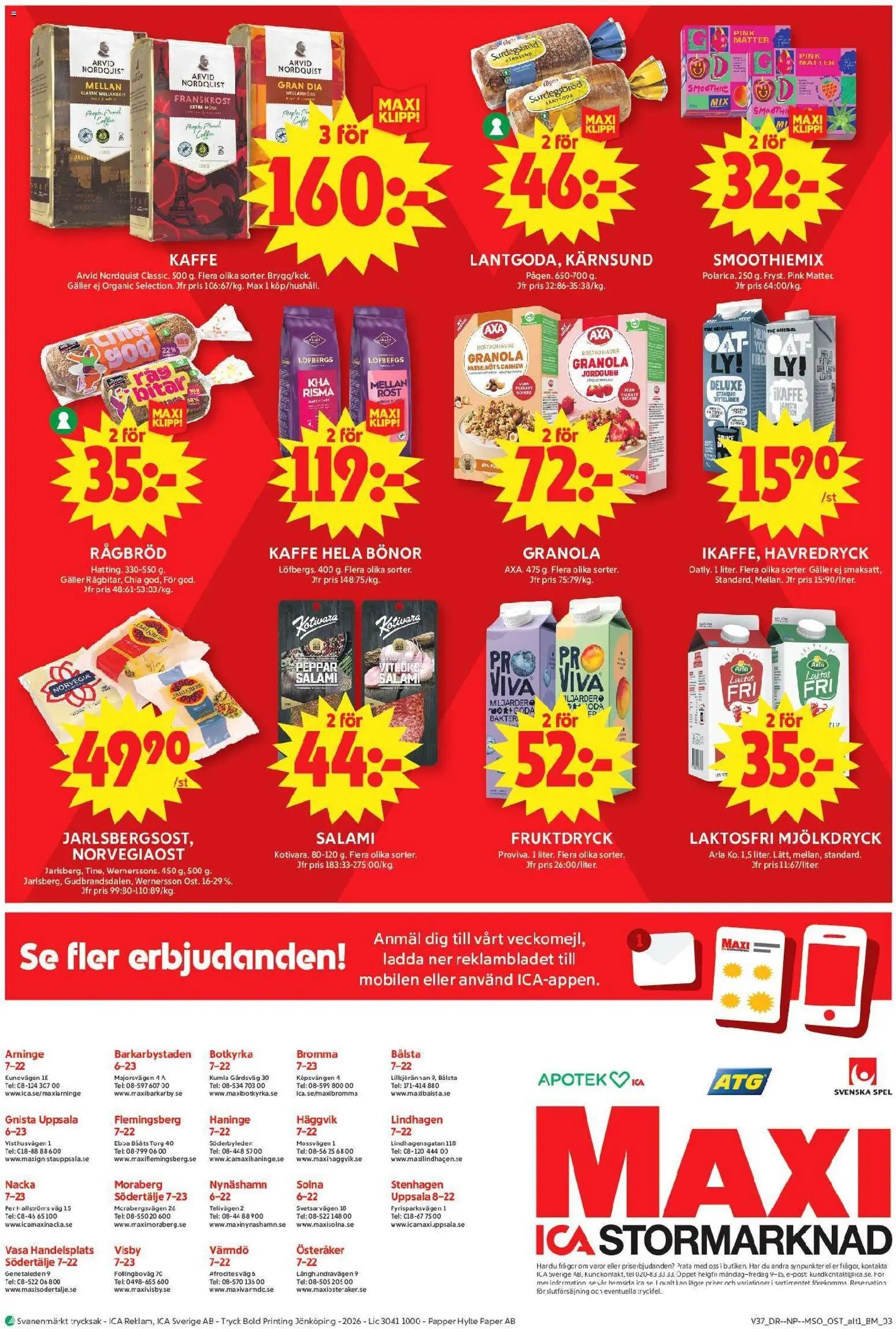 ICA Maxi Reklamblad från 07/09/2026 ICA Maxi erbjudanden