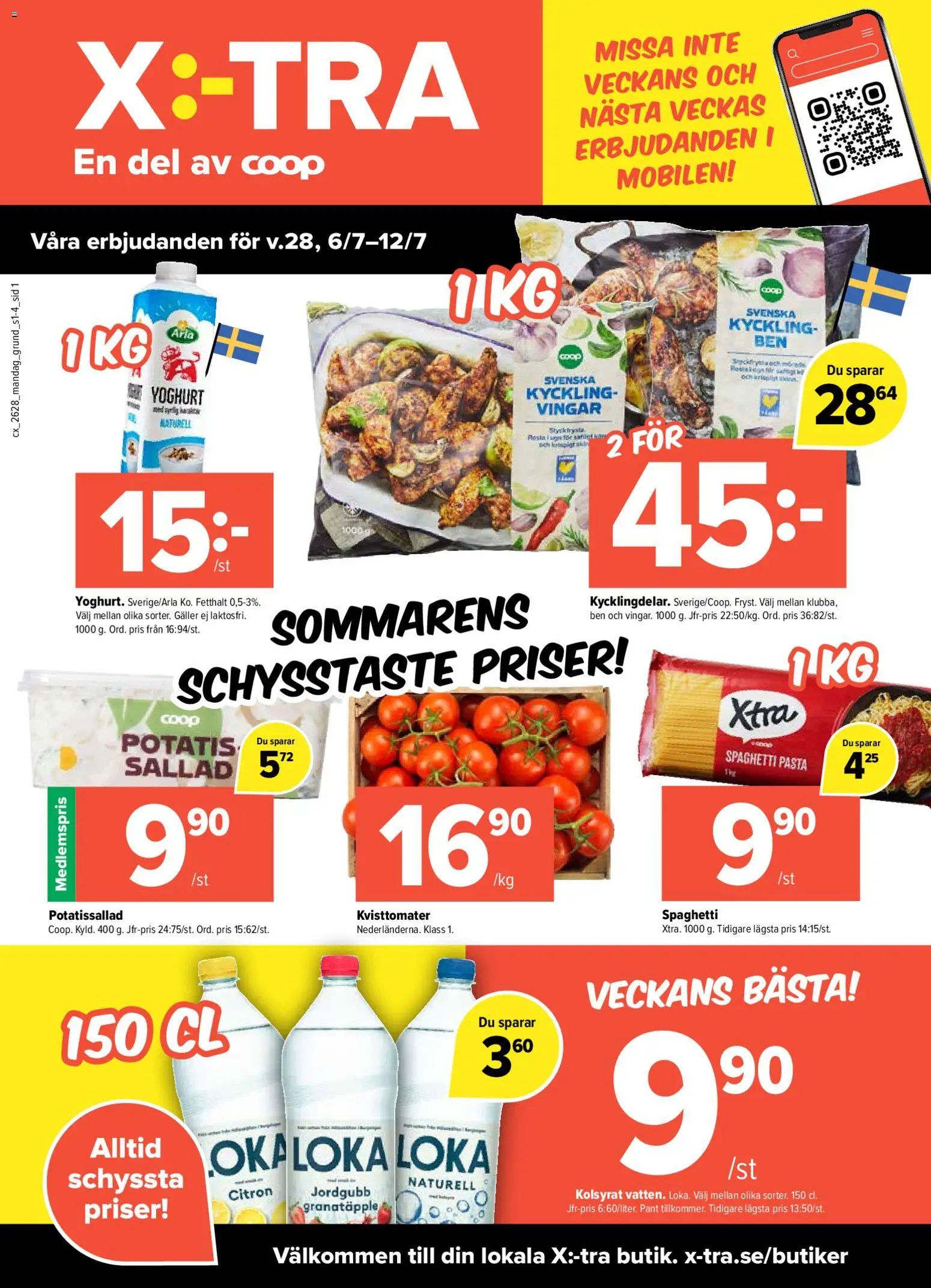 Coop X:-TRA Reklamblad från 06/07/2026 Coop X:-TRA erbjudanden