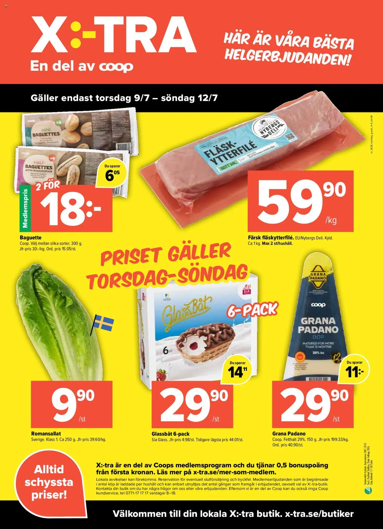 Coop X:-TRA Reklamblad från 06/07/2026 Coop X:-TRA erbjudanden