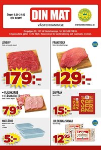 Din Mat Reklamblad från 01/12/2025 Aktuella reklamblad Din Mat