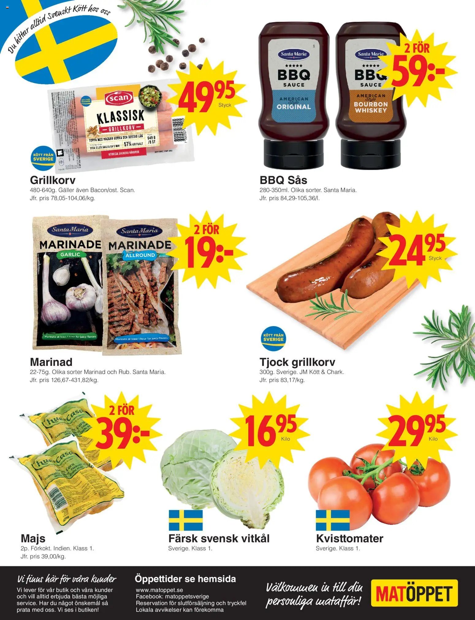 Matöppet Reklamblad från 22/06/2026 Matöppet erbjudanden