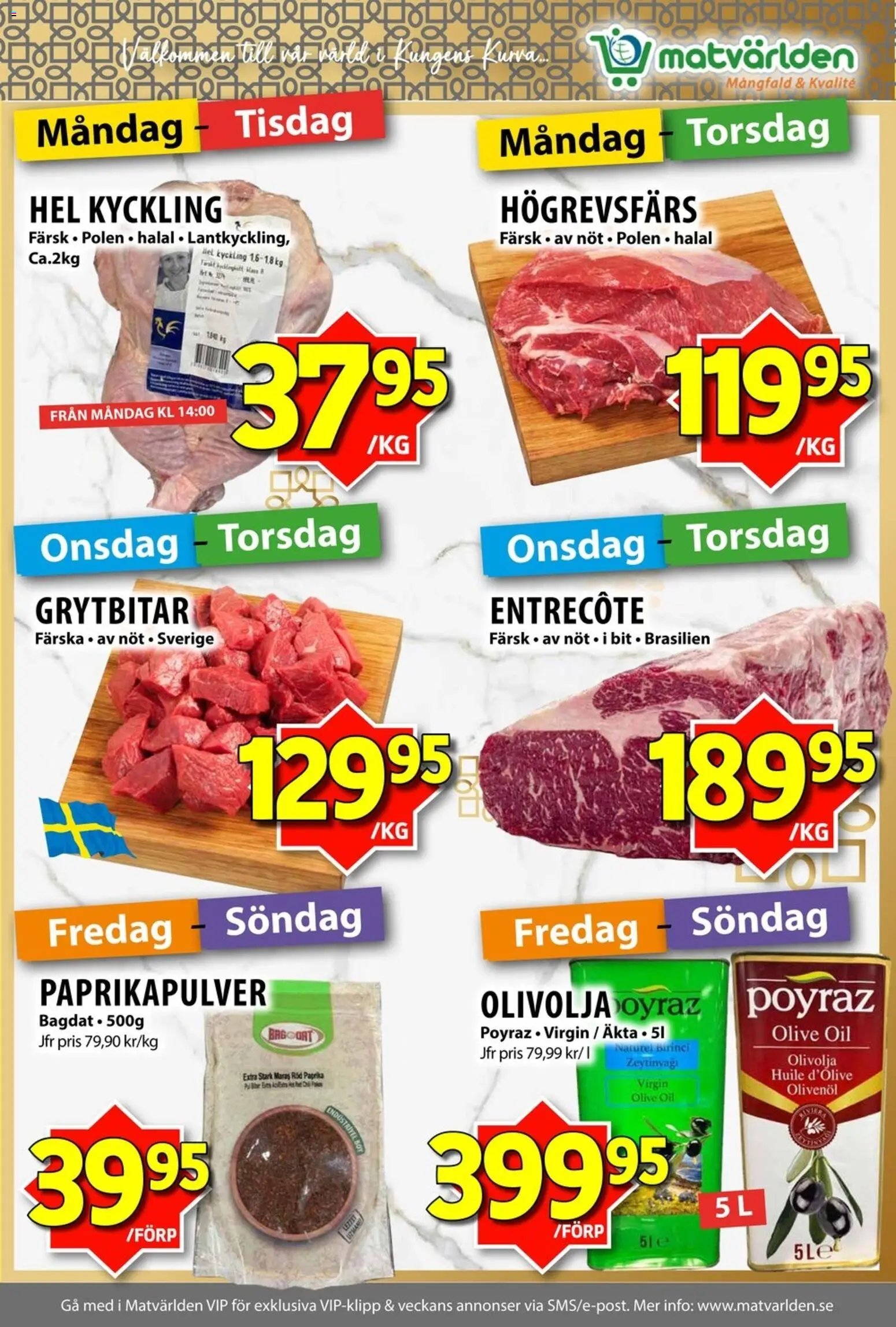 Matvärlden Reklamblad från 17/08/2026 Matvärlden erbjudanden