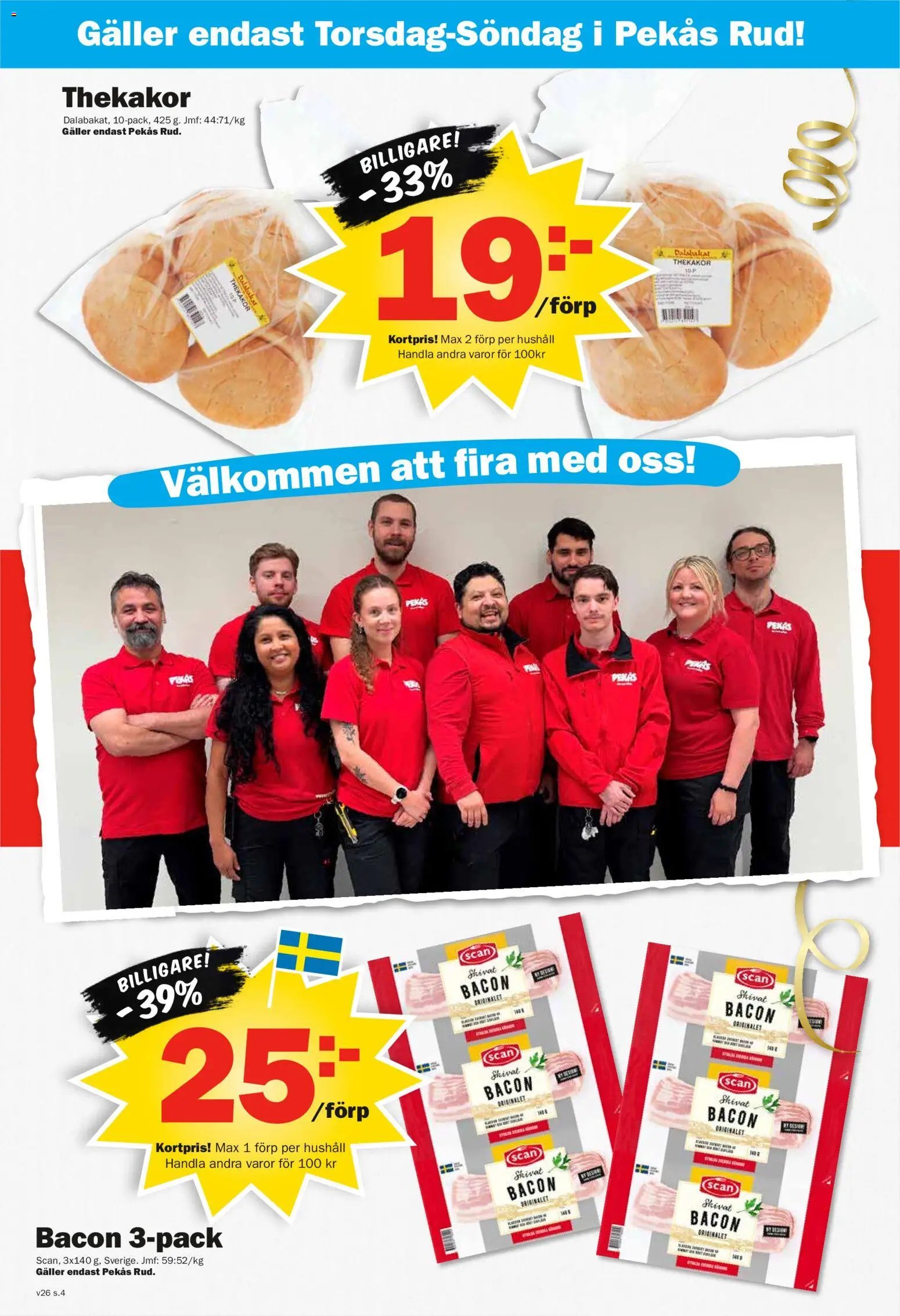 Pekås Reklamblad från 22/06/2026 Pekås erbjudanden