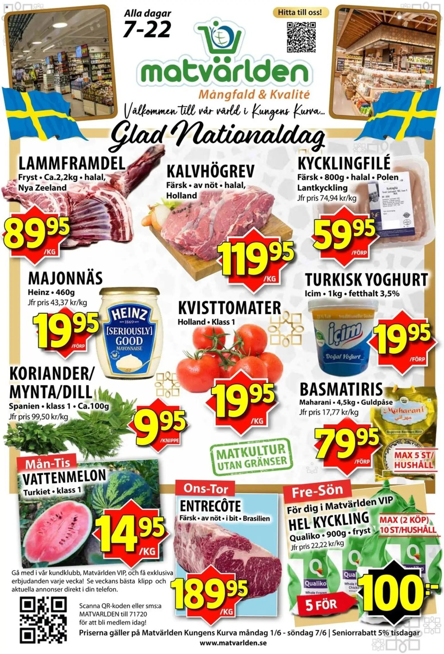 Matvärlden Reklamblad från 01/06/2026 Matvärlden erbjudanden