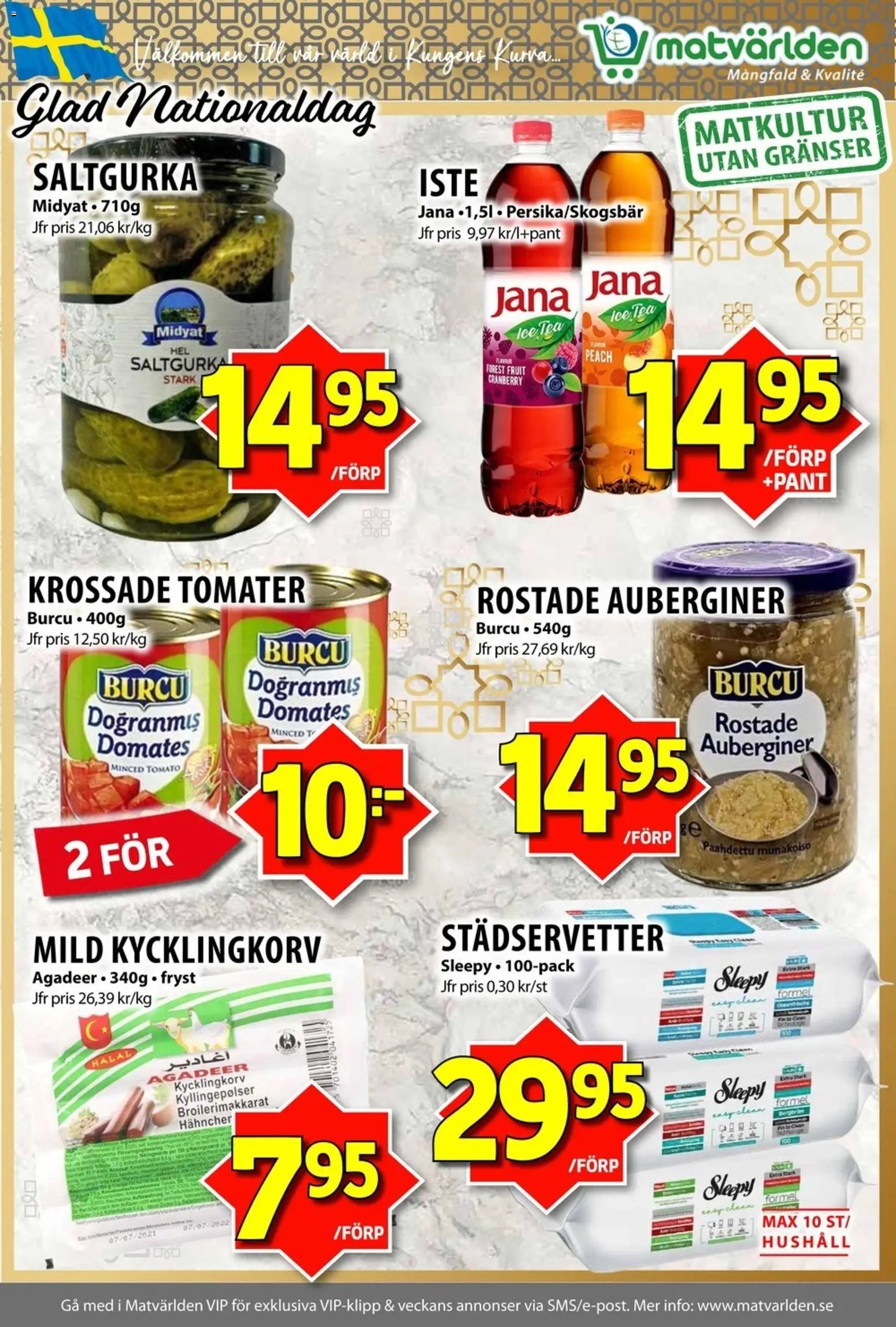 Matvärlden Reklamblad från 01/06/2026 Matvärlden erbjudanden