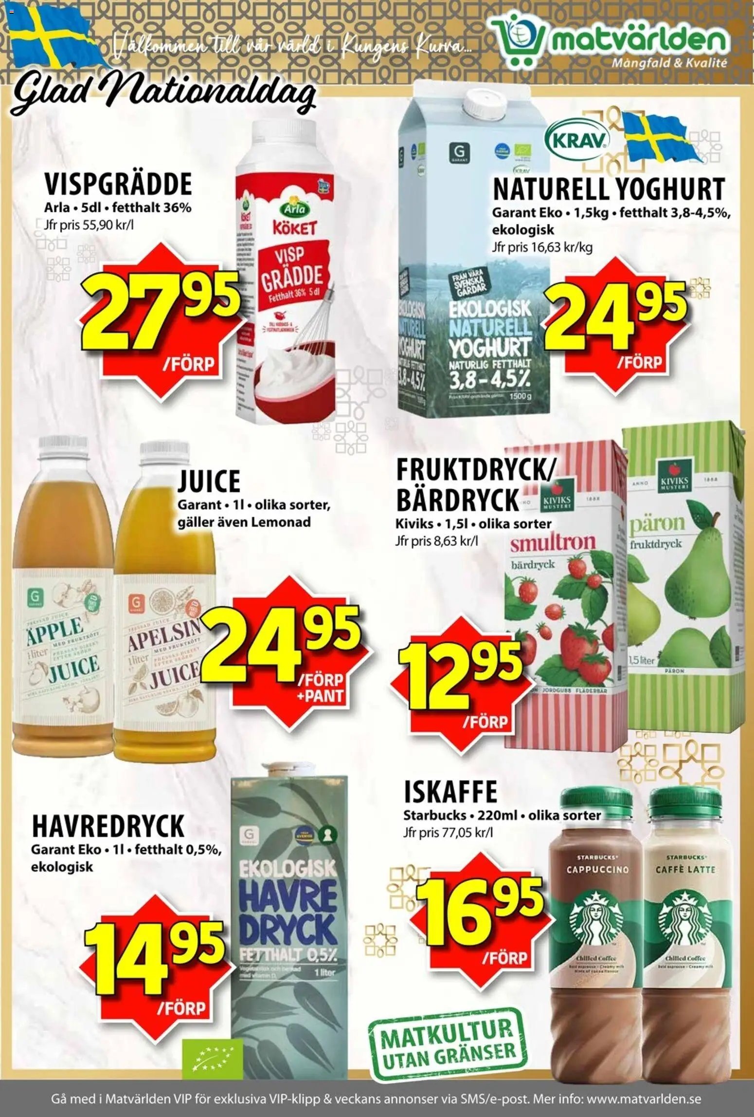 Matvärlden Reklamblad från 01/06/2026 Matvärlden erbjudanden