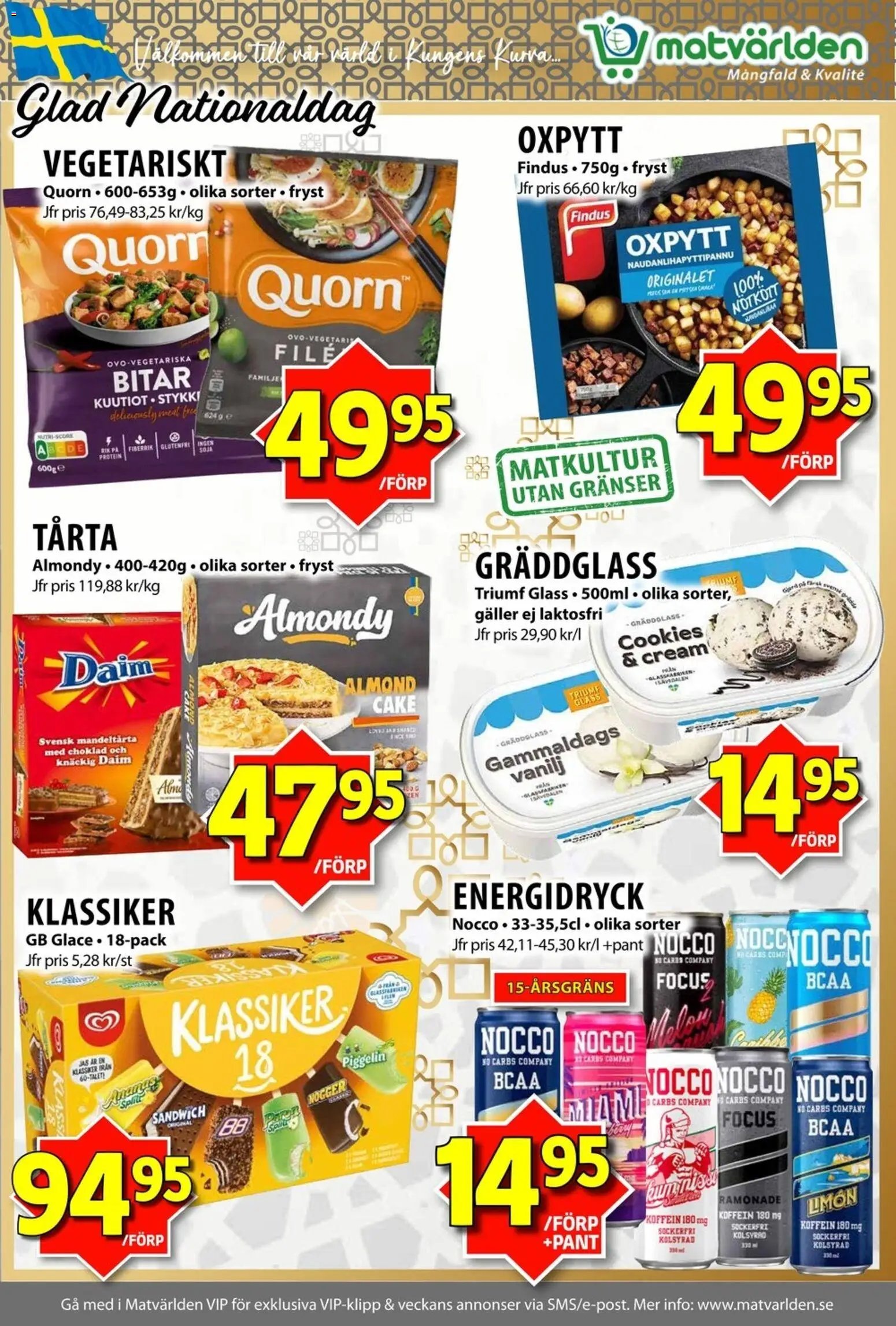 Matvärlden Reklamblad från 01/06/2026 Matvärlden erbjudanden