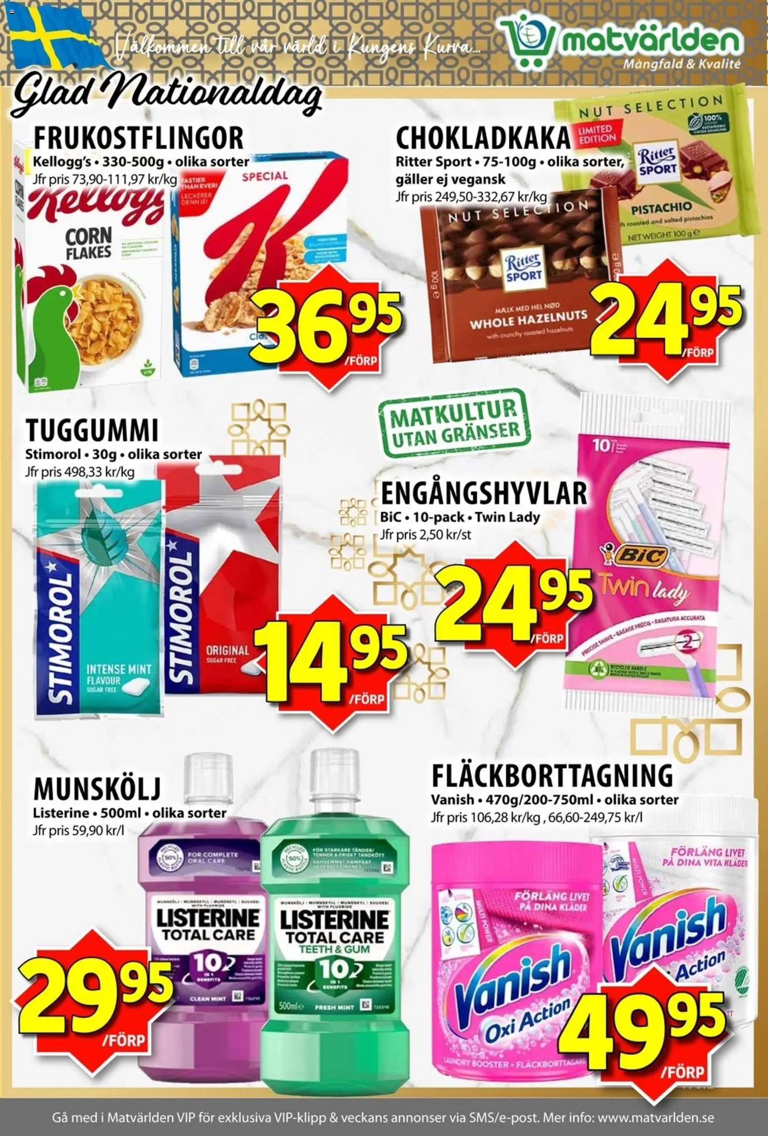 Matvärlden Reklamblad från 01/06/2026 Matvärlden erbjudanden