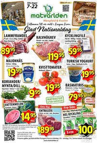 Matvärlden Reklamblad från 01/06/2026 Matvärlden erbjudanden