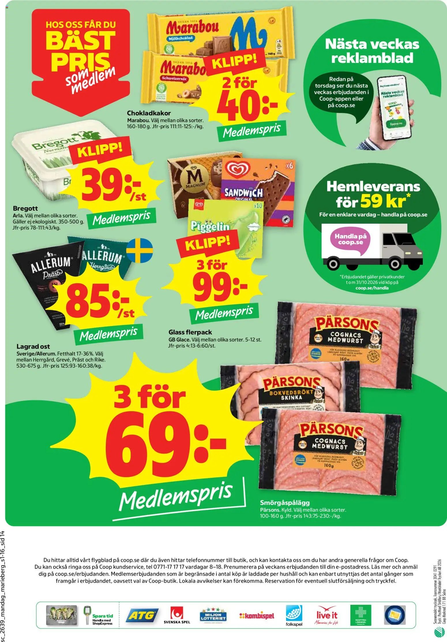 Coop Forum Reklamblad från 21/09/2026 Coop Forum erbjudanden