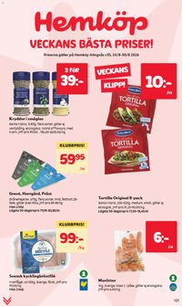 Hemköp Reklamblad från 24/08/2026 Hemköp erbjudanden