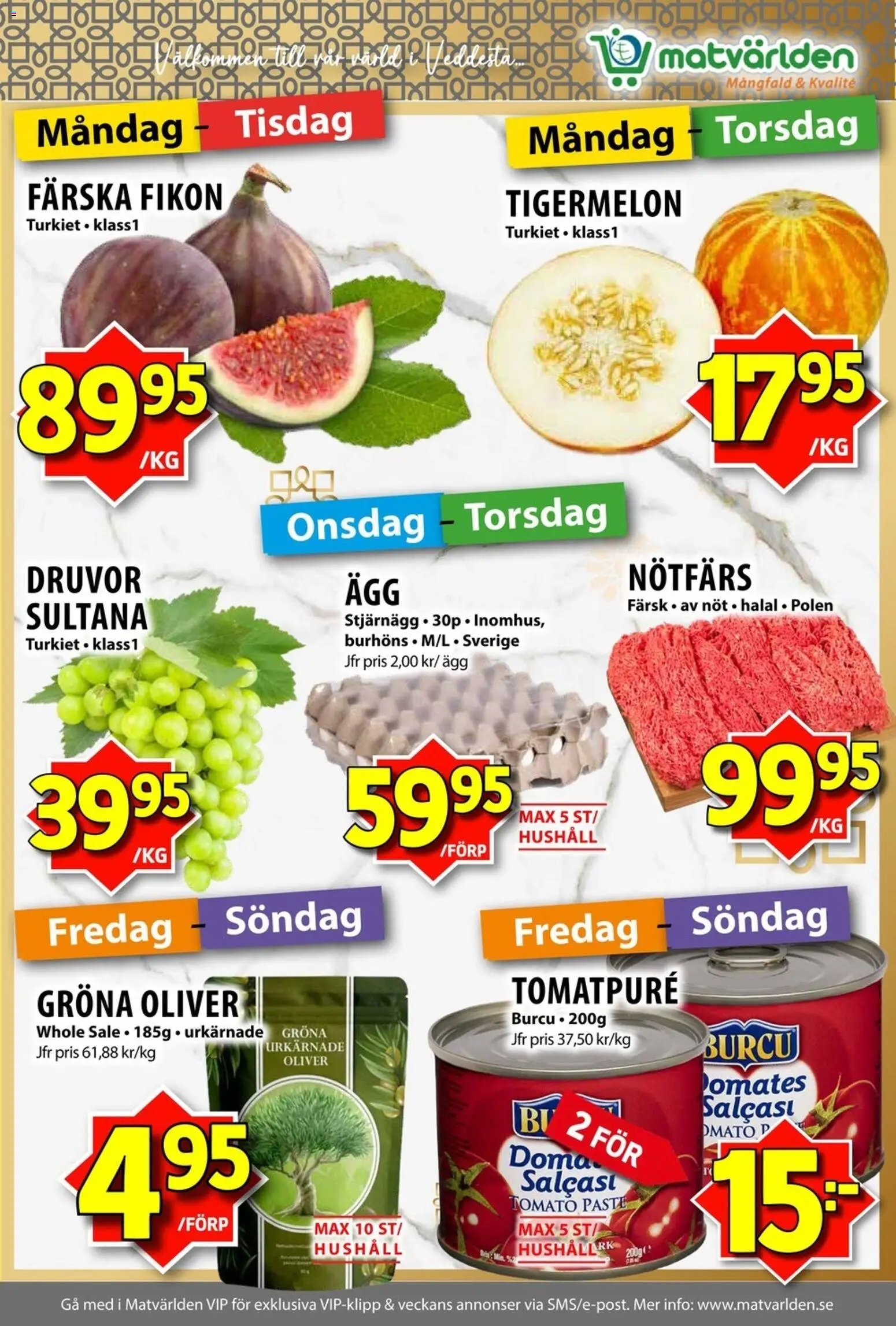 Matvärlden Reklamblad från 21/09/2026 Matvärlden erbjudanden