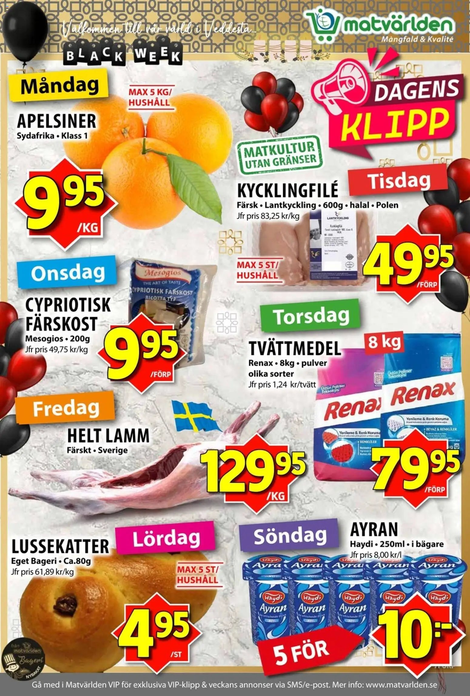 Matvärlden Reklamblad från 24/11/2025 Black Friday
