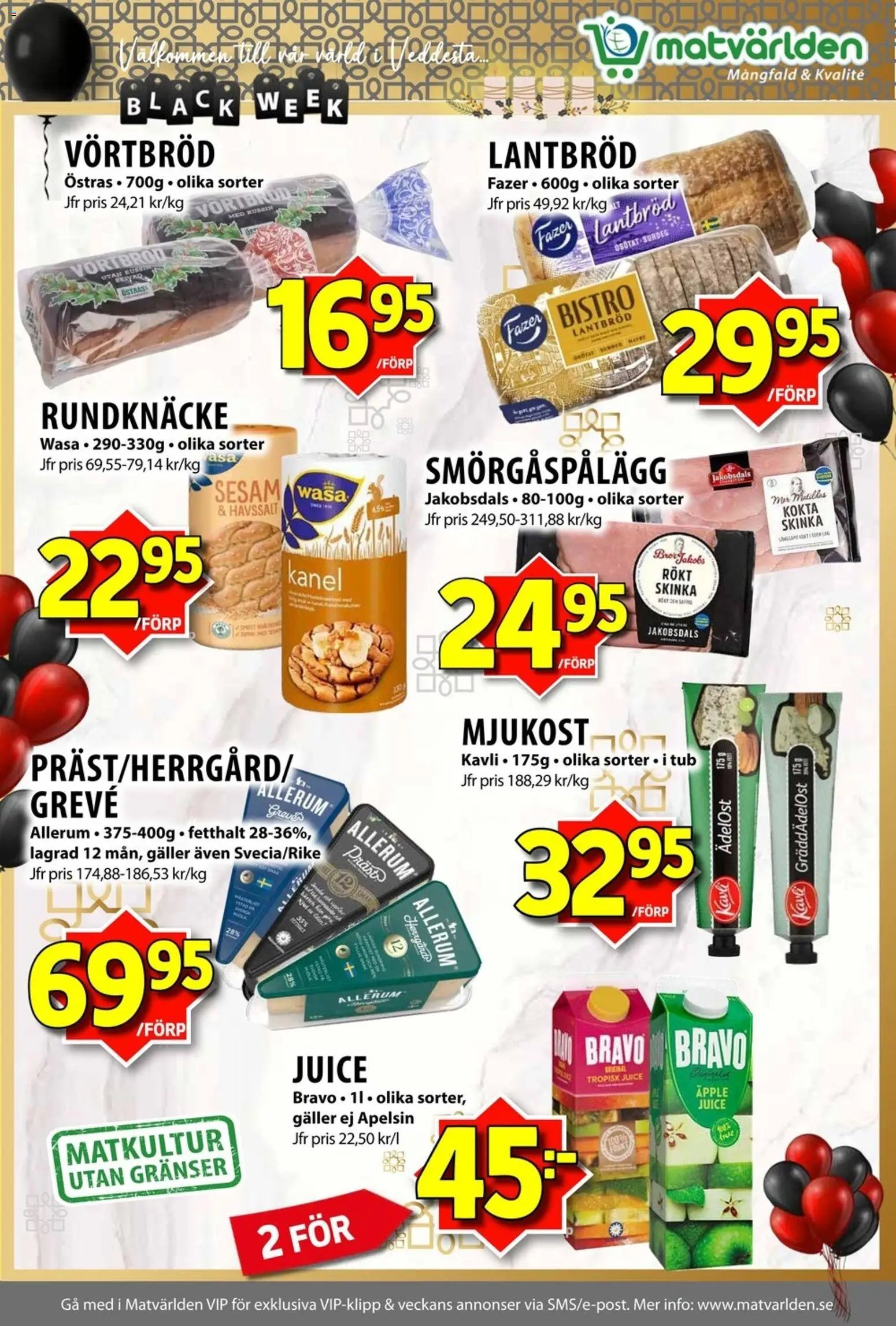 Matvärlden Reklamblad från 24/11/2025 Black Friday