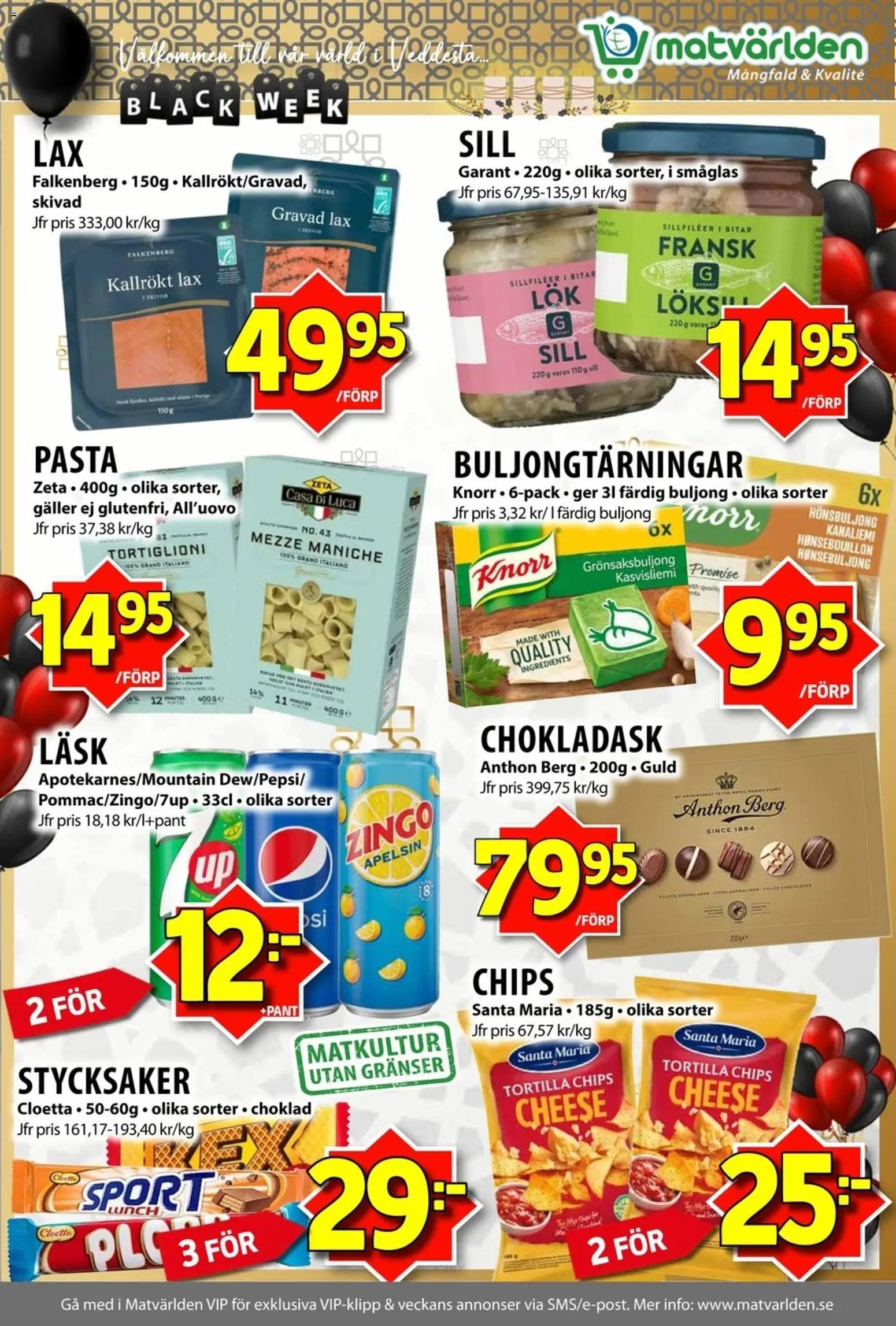 Matvärlden Reklamblad från 24/11/2025 Black Friday
