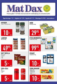 Matdax Reklamblad från 14/09/2026 Matdax erbjudanden