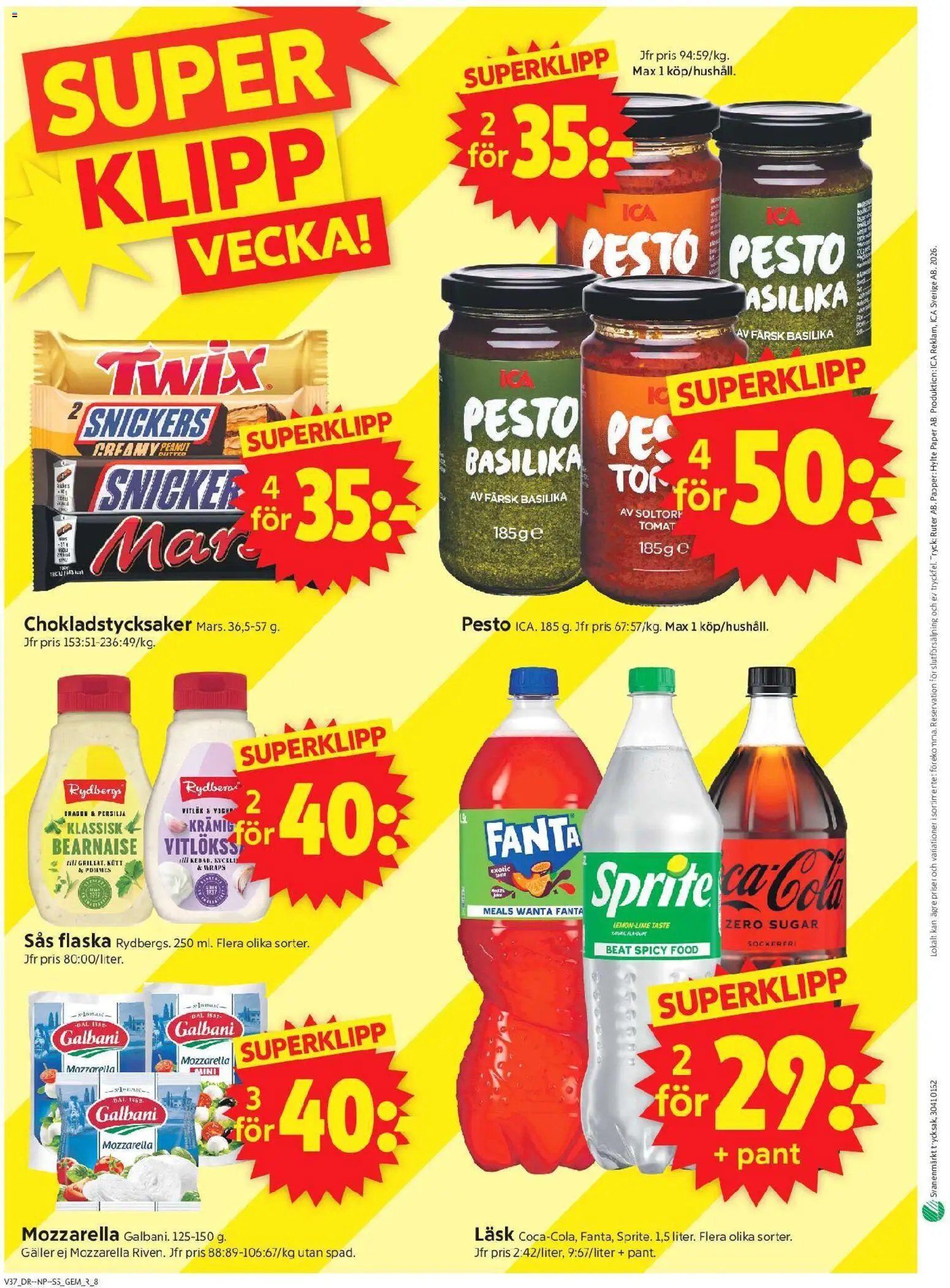 ICA Supermarket Reklamblad från 07/09/2026 ICA Supermarket erbjudanden
