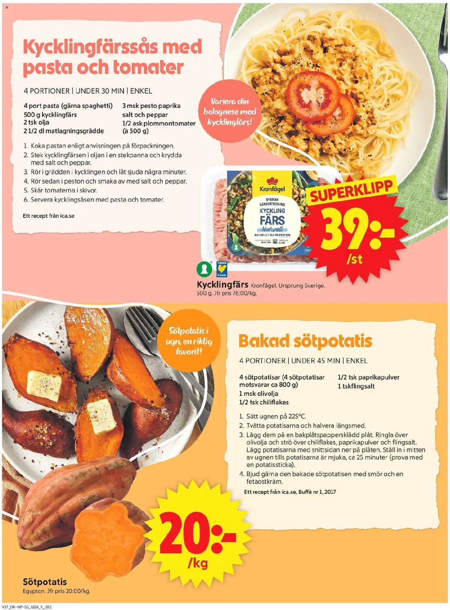 ICA Supermarket Reklamblad från 07/09/2026 ICA Supermarket erbjudanden