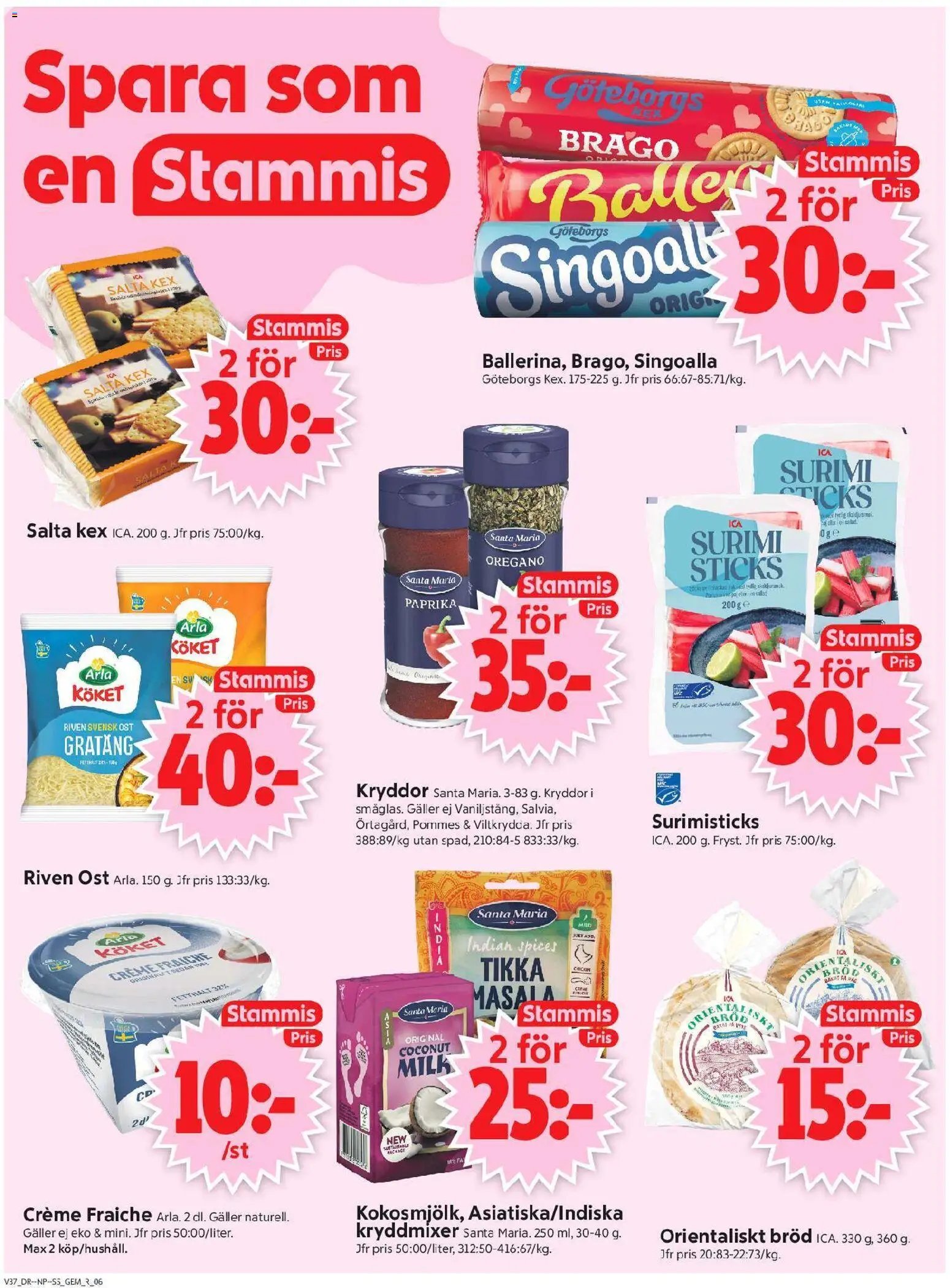 ICA Supermarket Reklamblad från 07/09/2026 ICA Supermarket erbjudanden