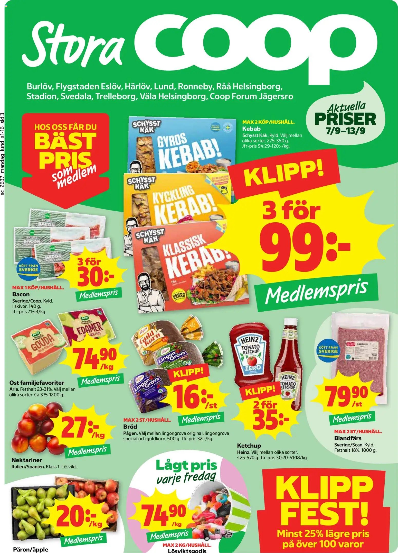 Coop Forum Reklamblad från 07/09/2026 Coop Forum erbjudanden