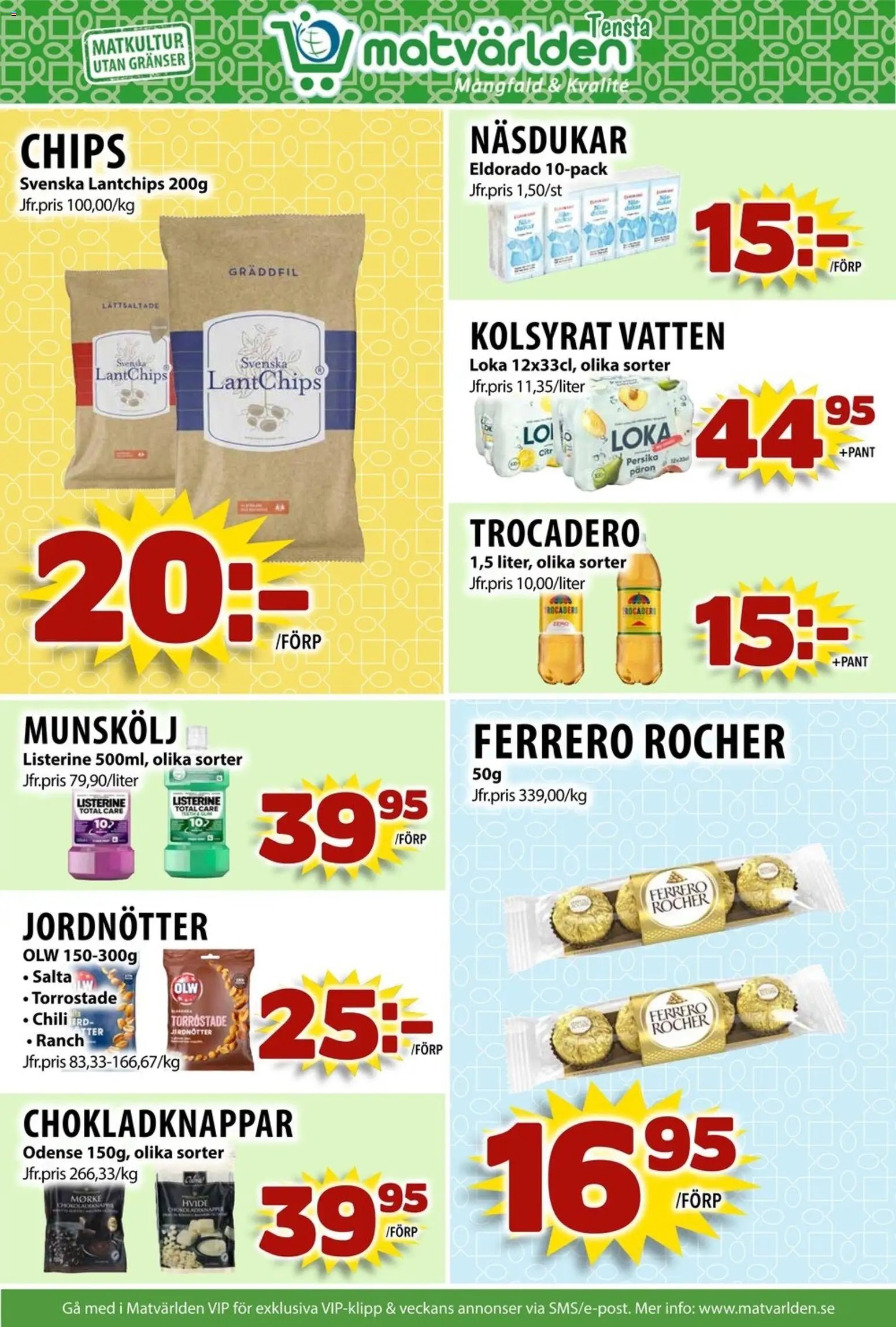 Matvärlden Reklamblad från 08/12/2025 Aktuella reklamblad Matvärlden - Tensta