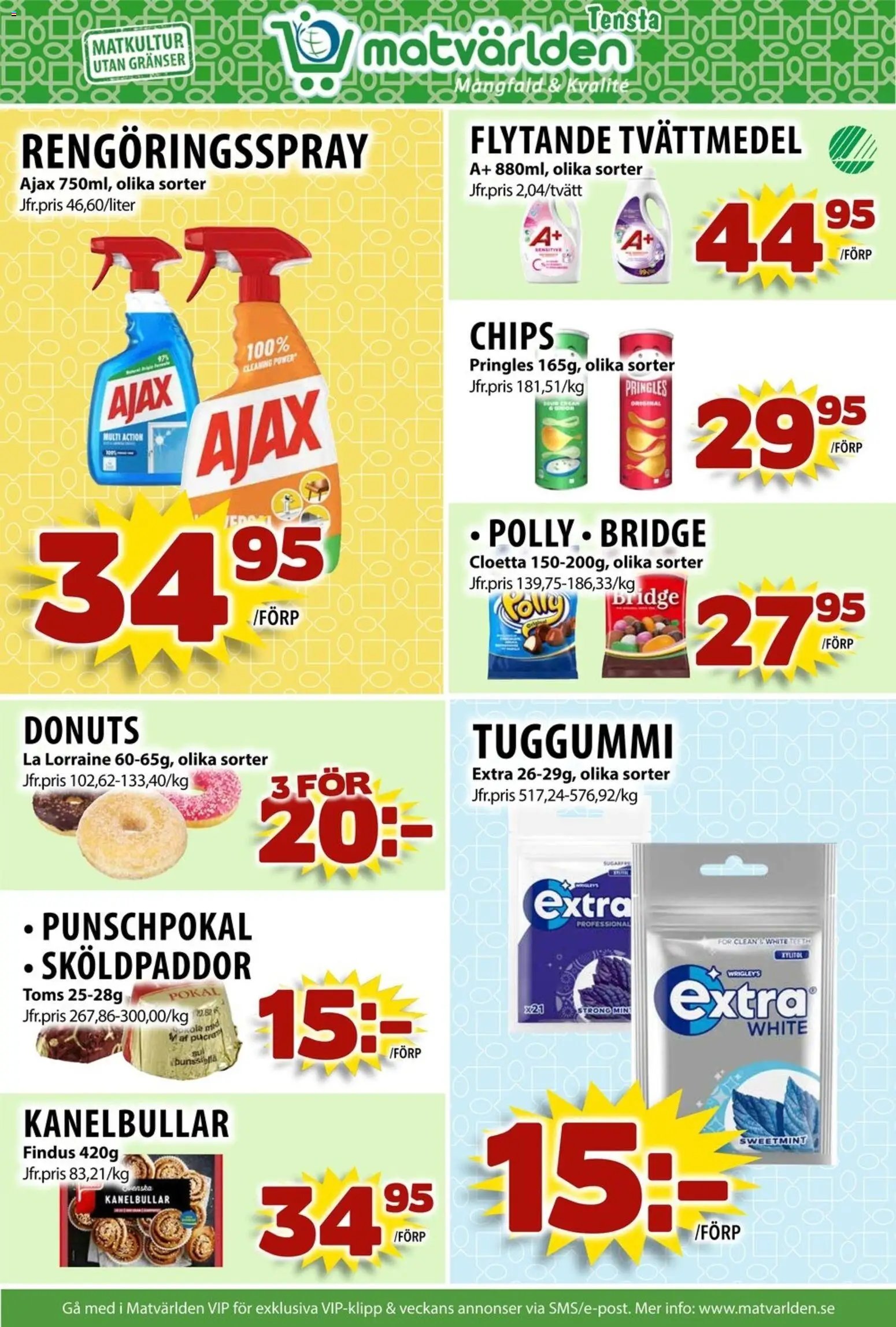 Matvärlden Reklamblad från 24/11/2025 Aktuella reklamblad Matvärlden - Tensta