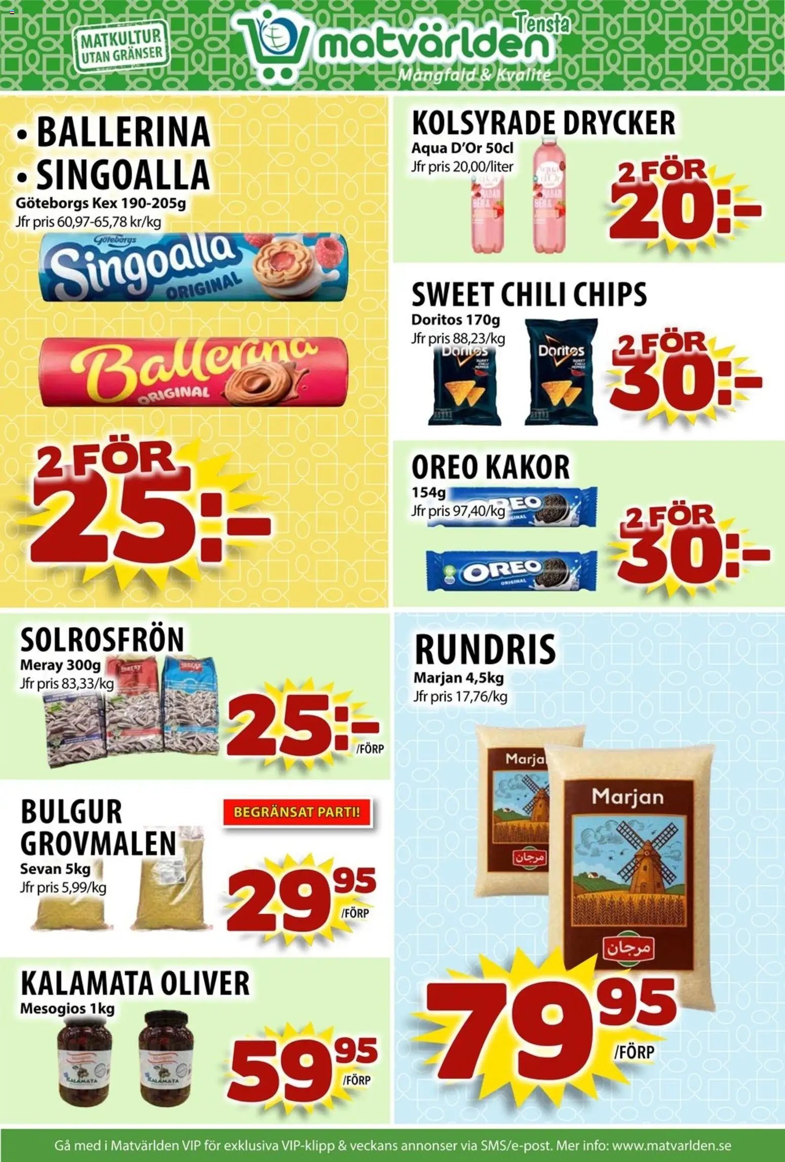 Matvärlden Reklamblad från 17/11/2025 Aktuella reklamblad Matvärlden - Tensta