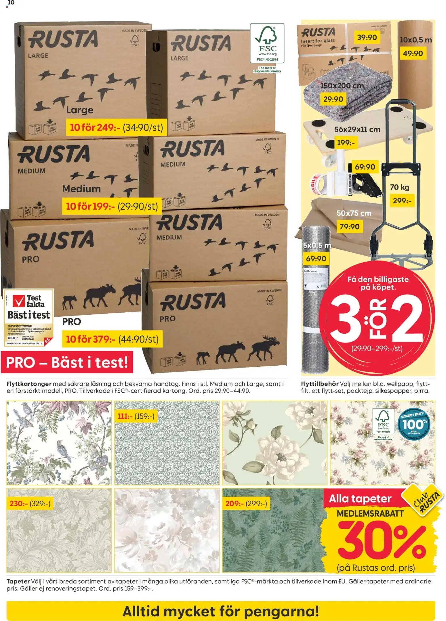 Rusta Reklamblad från 10/08/2026 Rusta erbjudanden