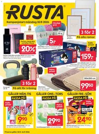 Rusta Reklamblad från 10/08/2026 Rusta erbjudanden