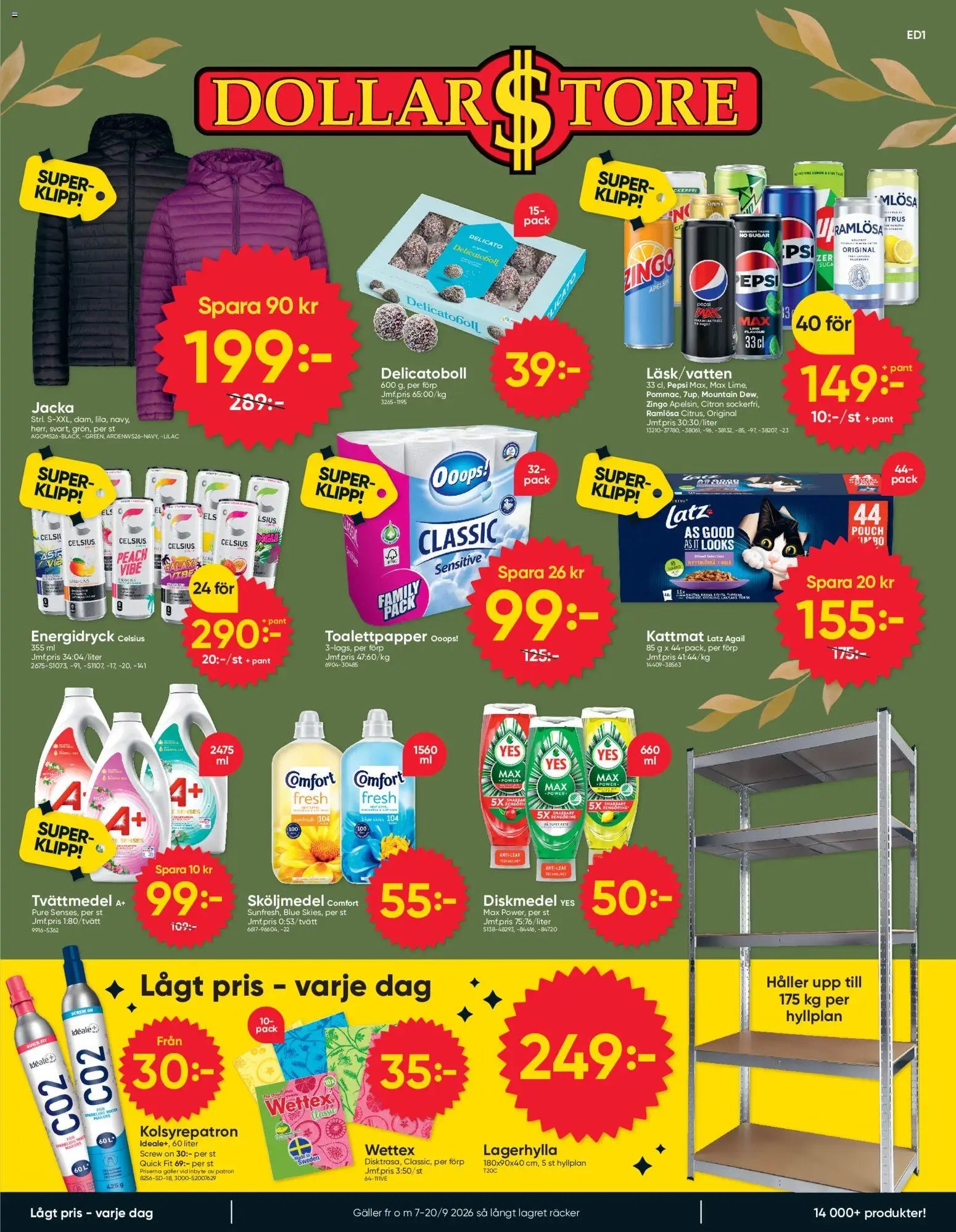 Dollar Store Reklamblad från 07/09/2026 Dollar Store erbjudanden