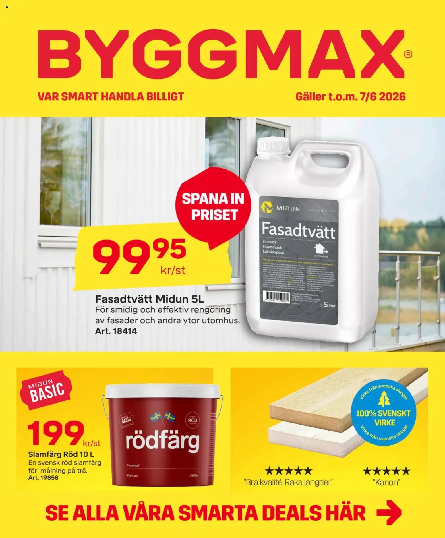 ByggMax Reklamblad från 01/06/2026 ByggMax erbjudanden