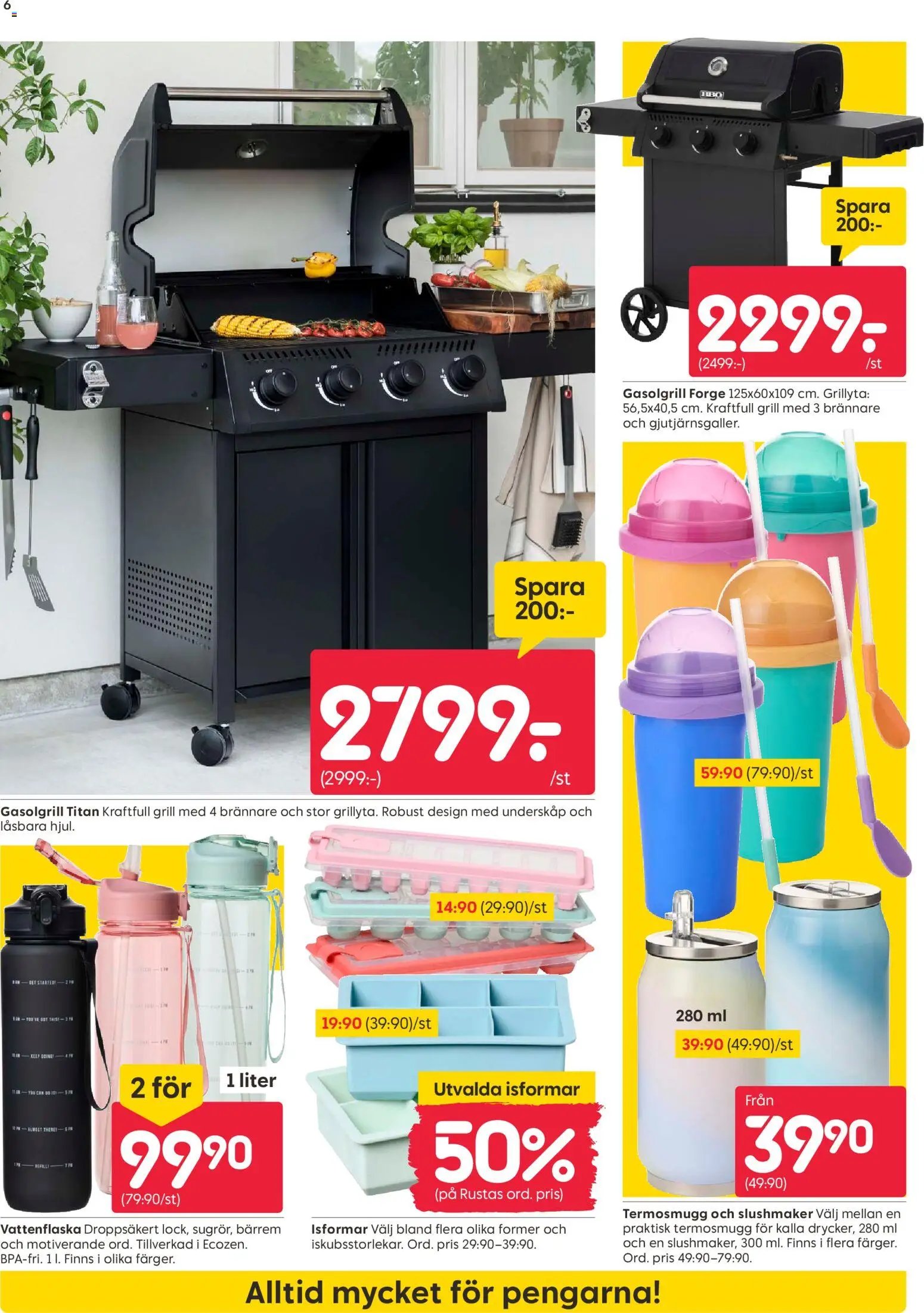 Rusta Reklamblad från 22/06/2026 Rusta erbjudanden