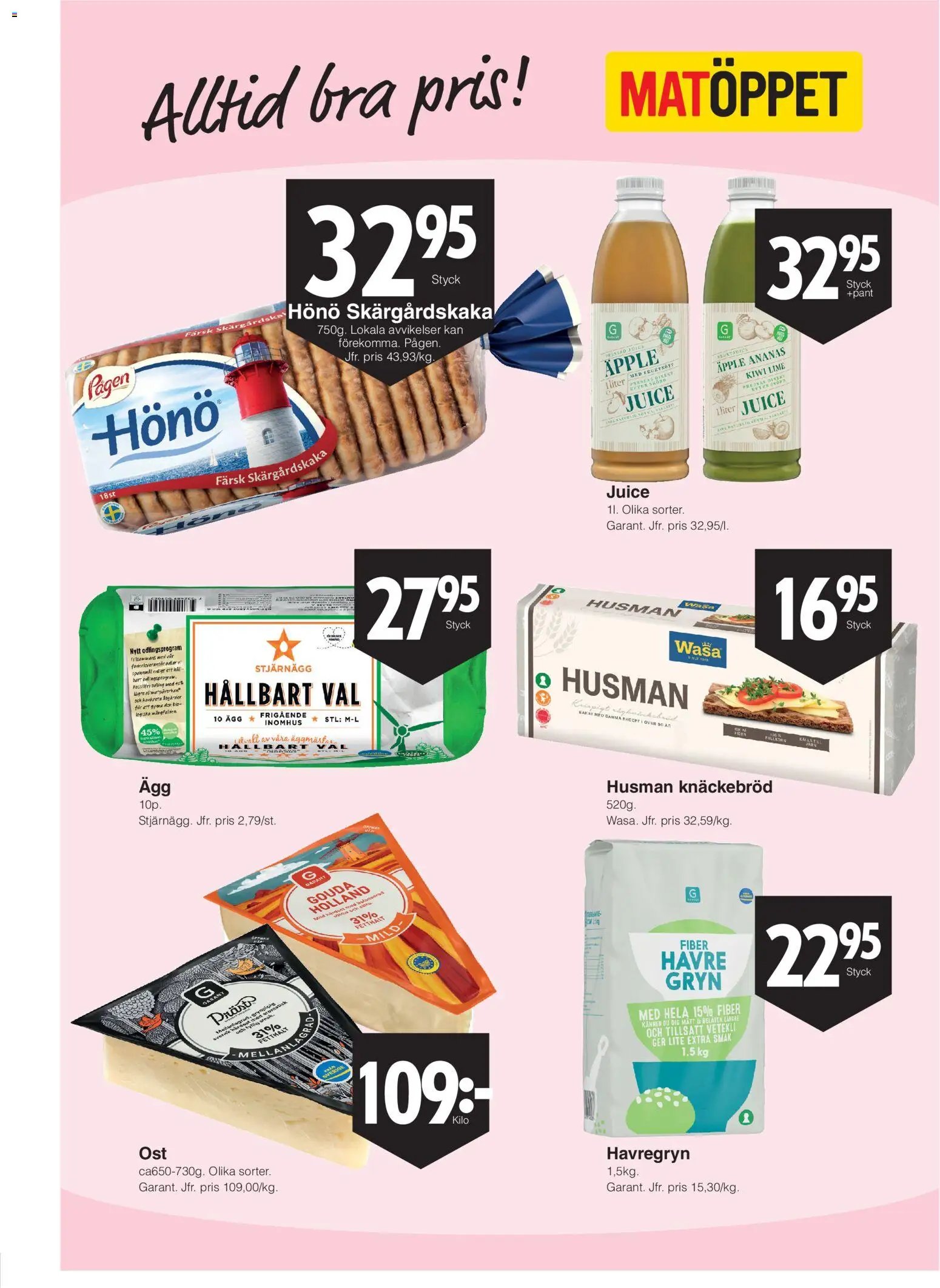Matöppet Reklamblad från 21/09/2026 Matöppet erbjudanden