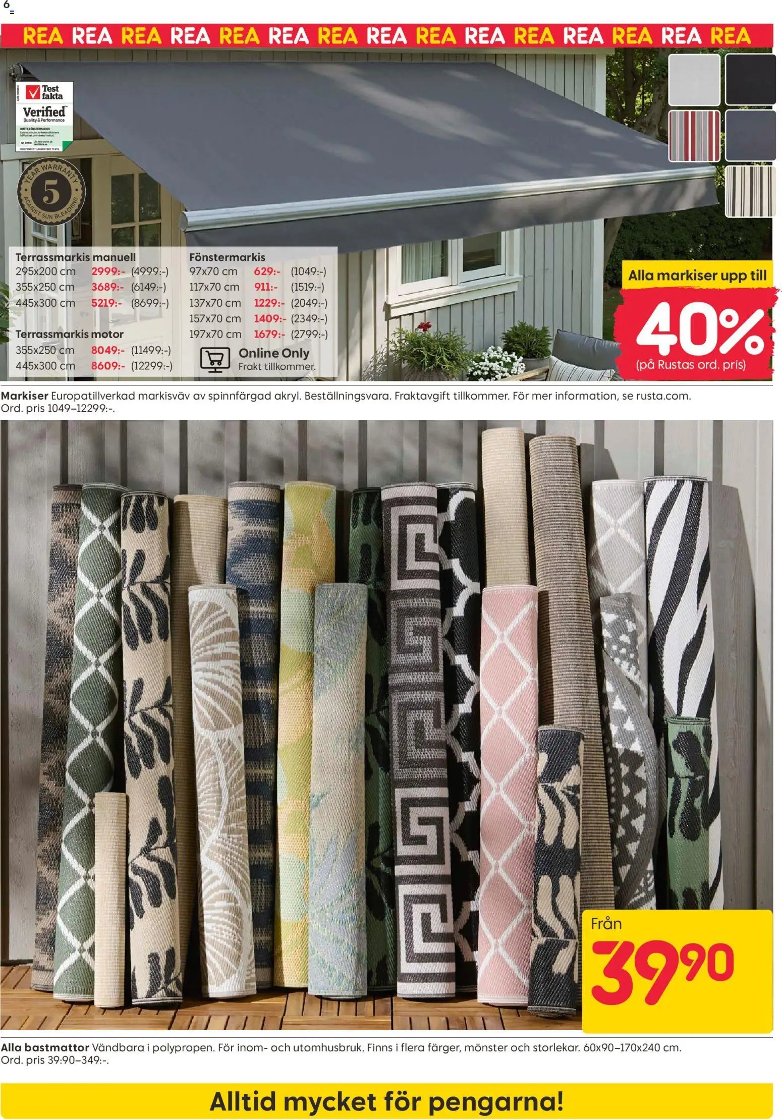 Rusta Reklamblad från 15/06/2026 Rusta erbjudanden