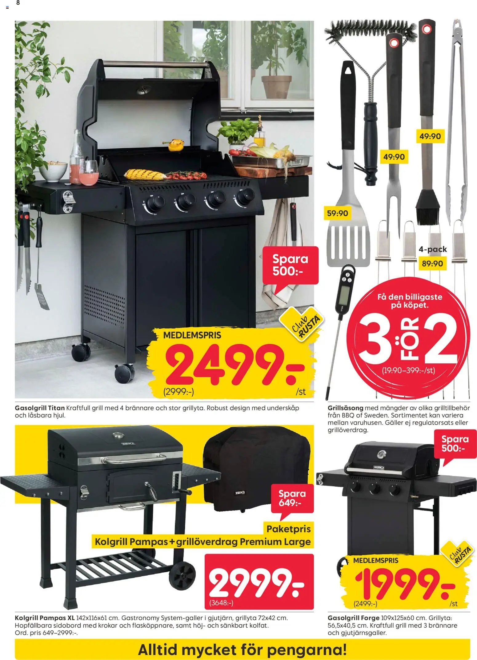 Rusta Reklamblad från 15/06/2026 Rusta erbjudanden