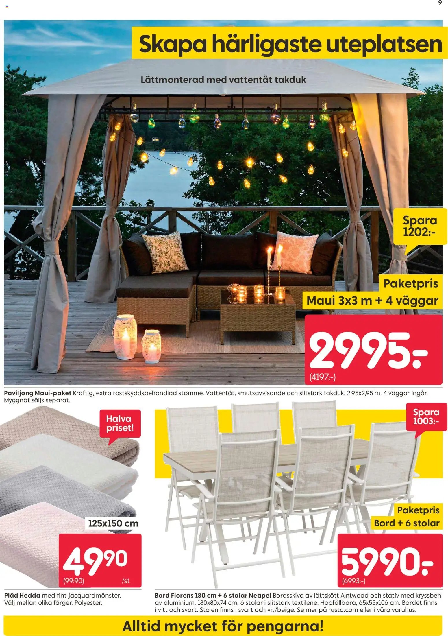 Rusta Reklamblad från 15/06/2026 Rusta erbjudanden